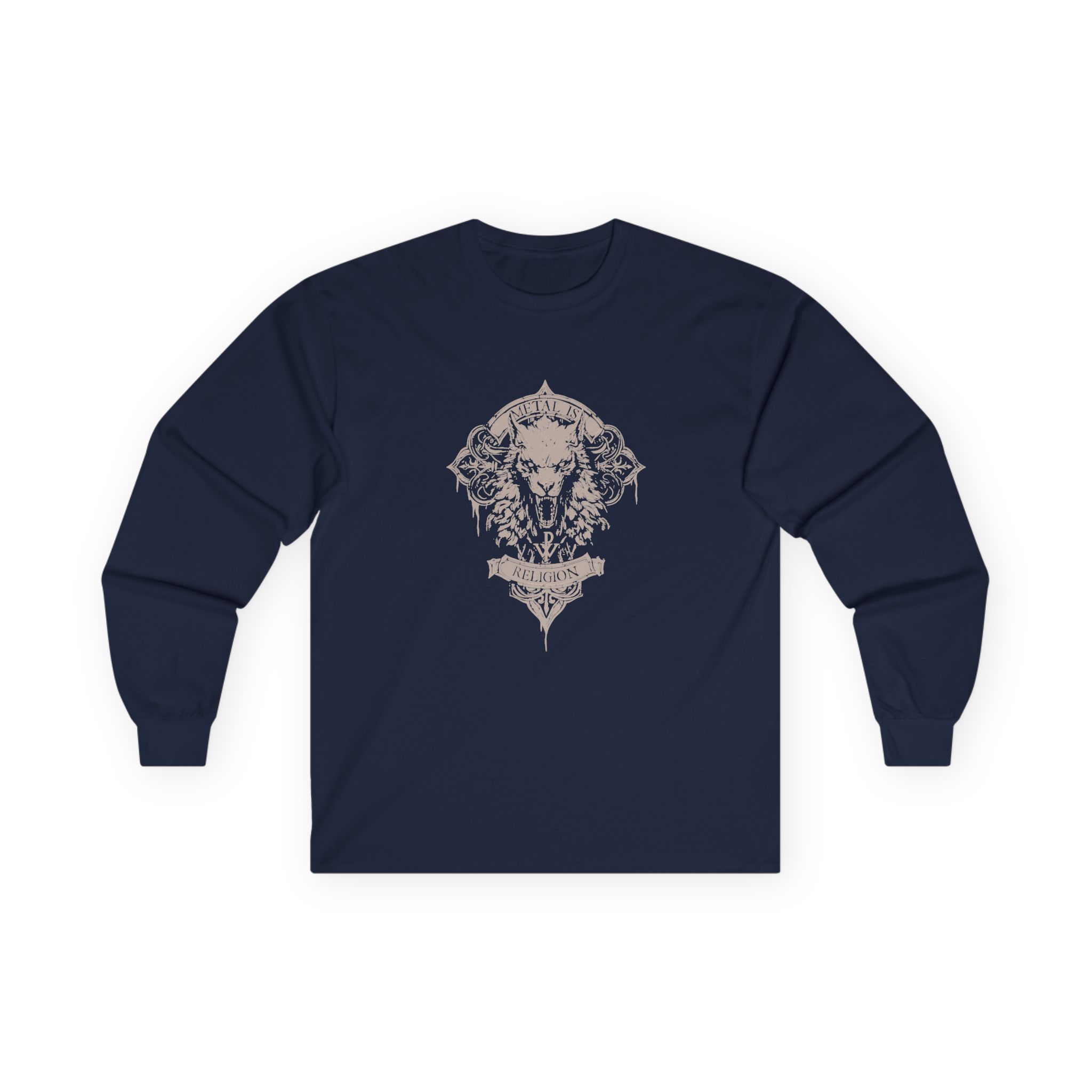 Powerwolf Wolfhead Unisex Ultra Cotton Long Sleeve Tee - Image 5
