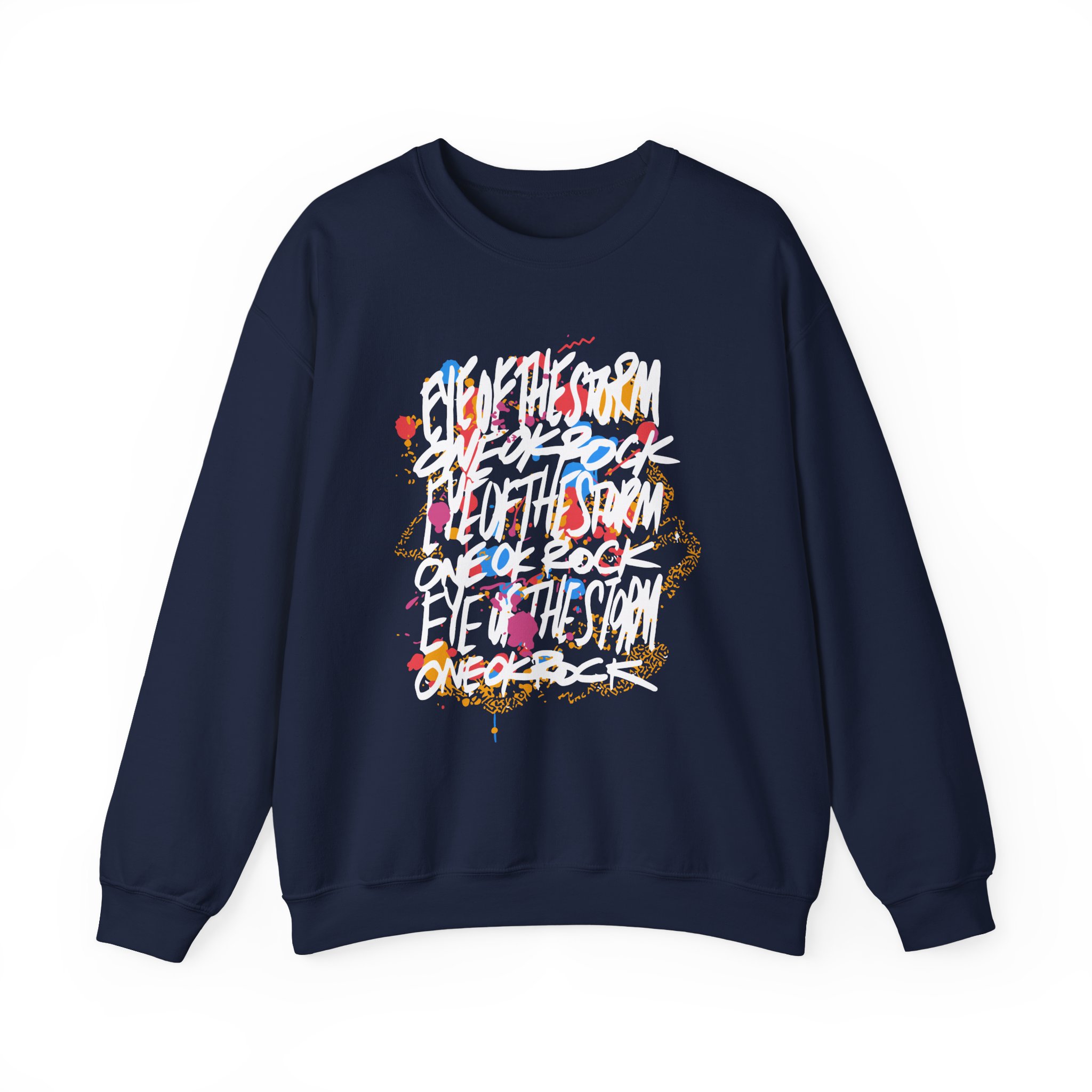 One Ok Rock Painted Storm Unisex Heavy Blend™ Crewneck Sweatshirt - Image 13