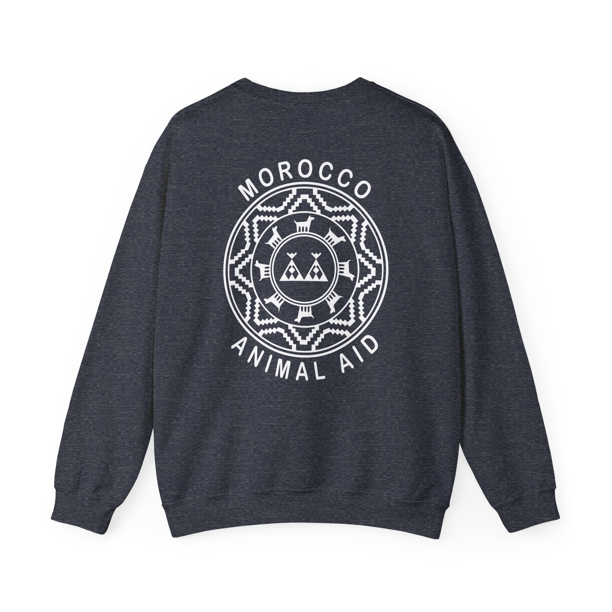 Kinging It Morocco Animal Aid Unisex Heavy Blend™ Crewneck Sweatshirt - Image 14