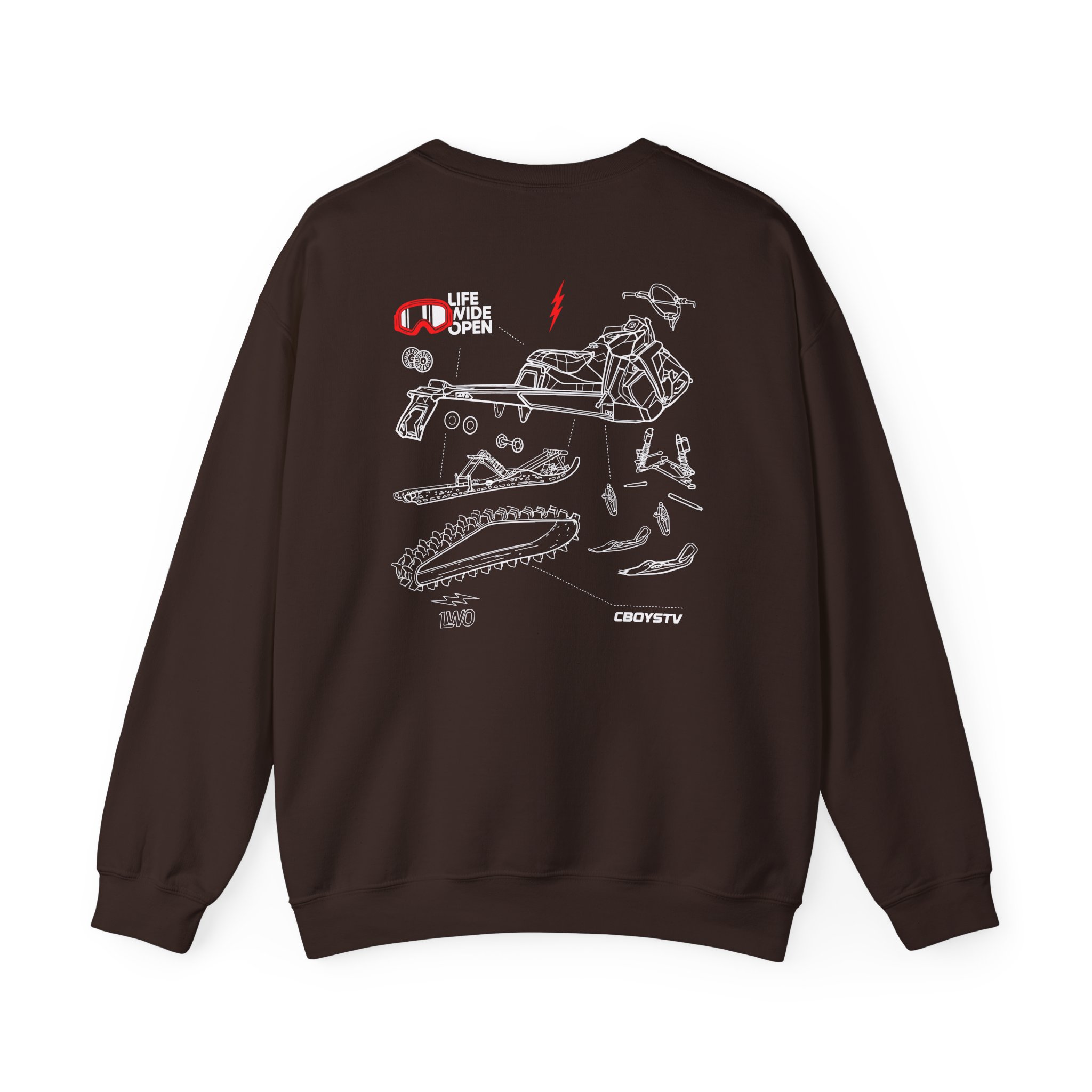 Cboystv Snowmobile Blowup Unisex Heavy Blend™ Crewneck Sweatshirt - Image 6