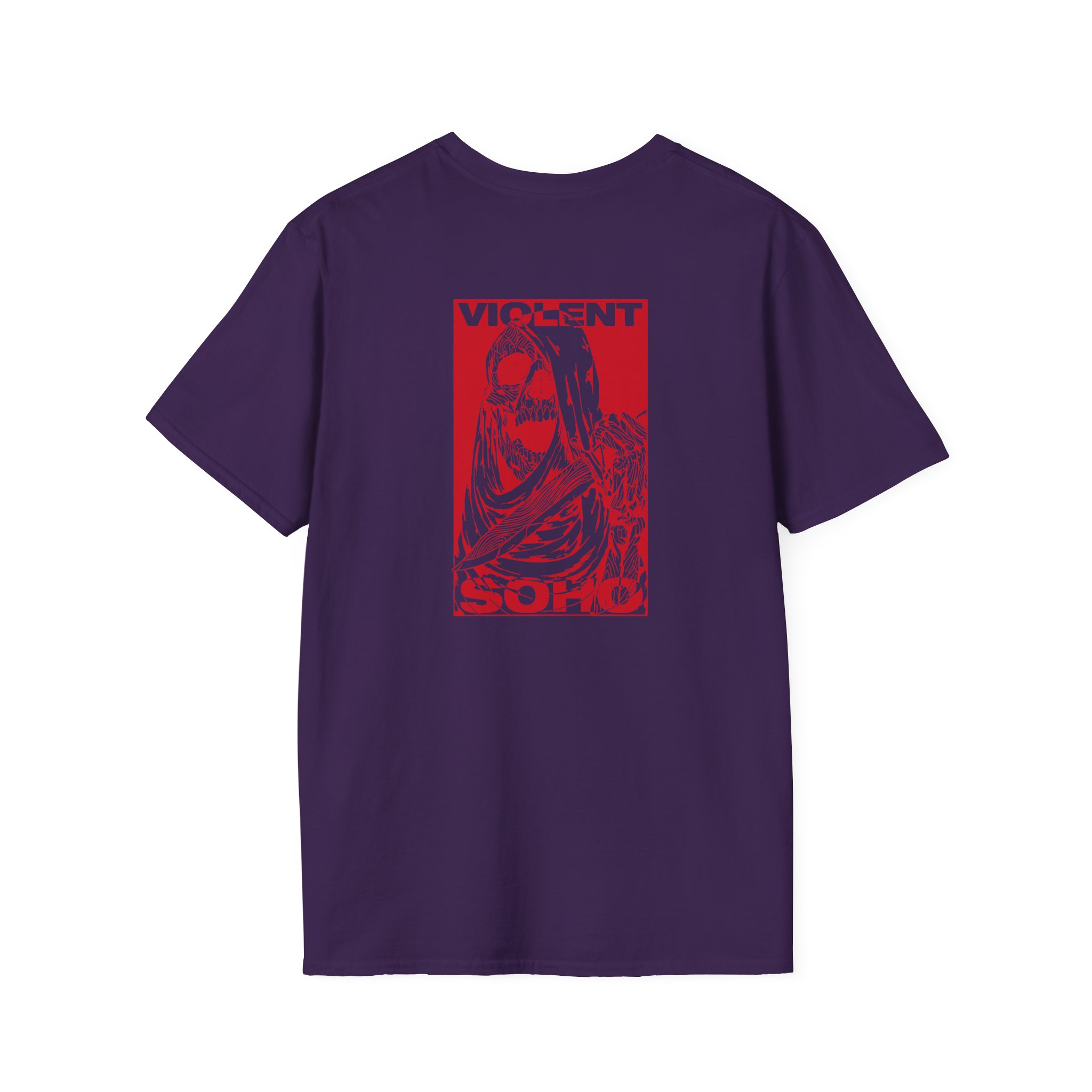 Violent Soho Skull Unisex Softstyle T-Shirt - Image 26