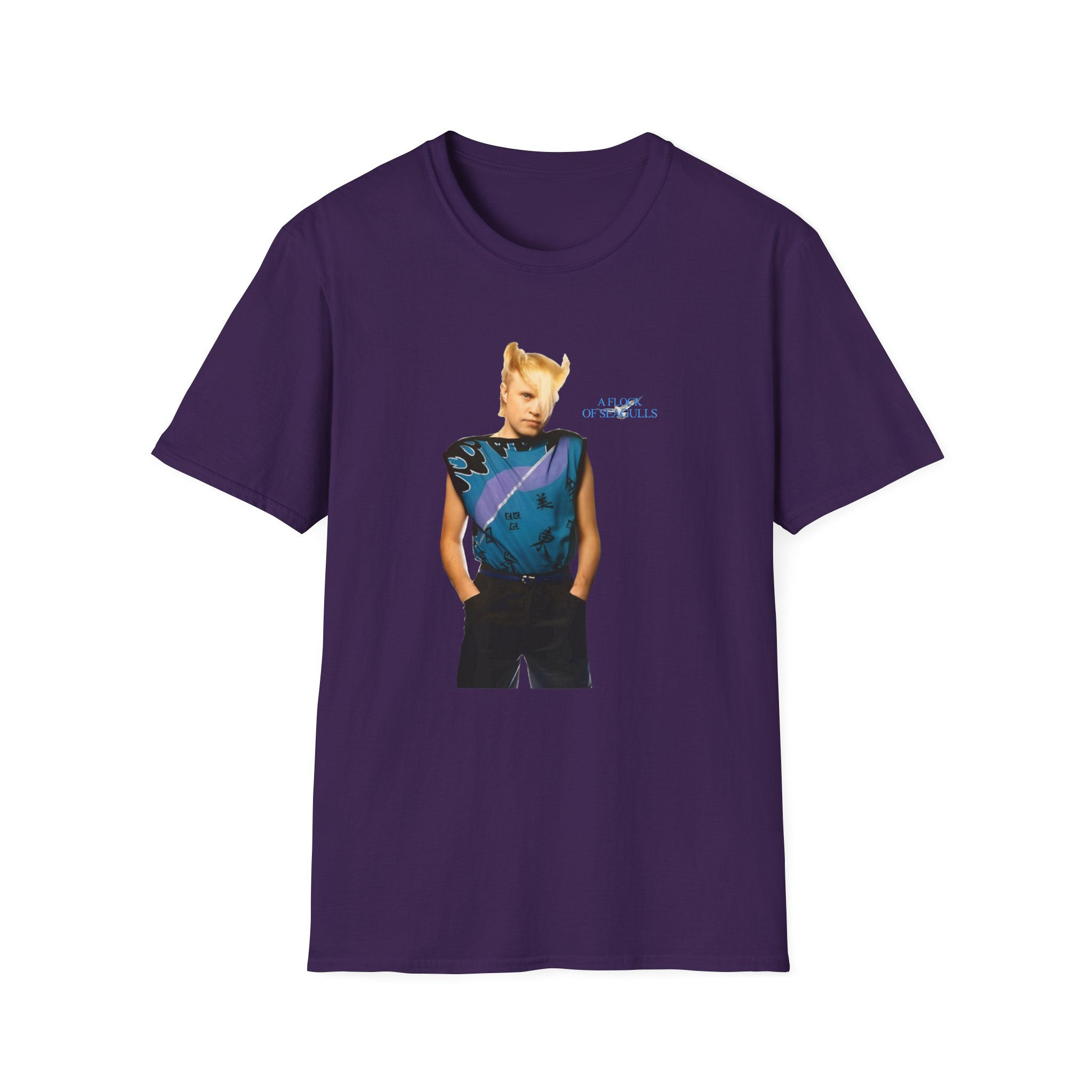 A Flock of Seagulls Mike Score Unisex Softstyle T-Shirt - Image 15