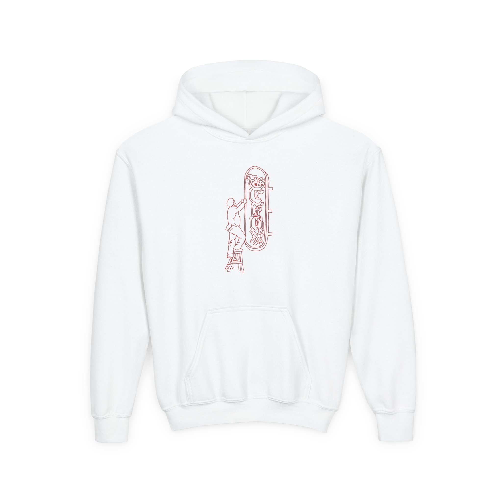 Djo The Crux Sign Ringer Youth Heavy Blend Hooded Sweatshirt