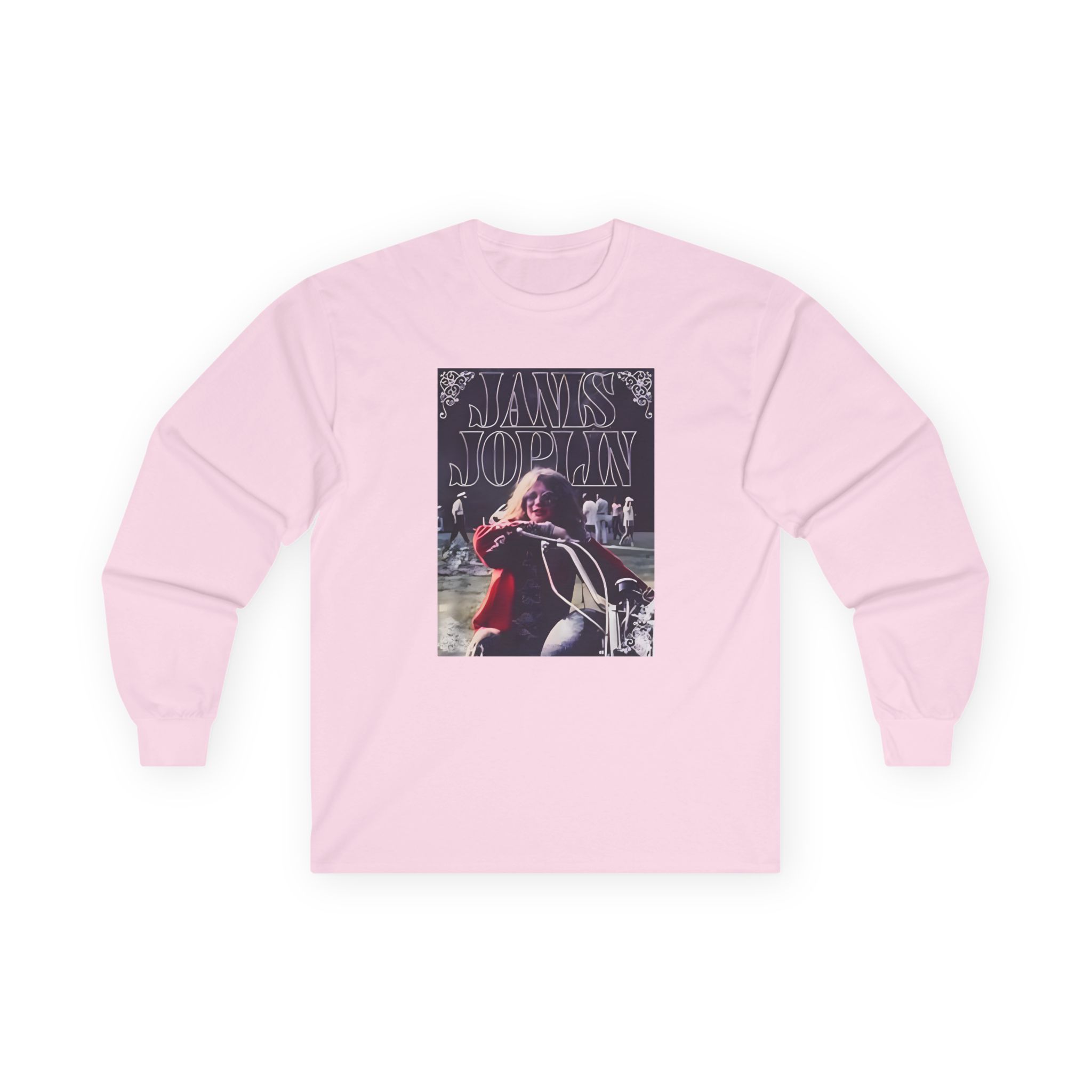 Janis Joplin Greatest Hits Motorcycle Cover Unisex Ultra Cotton Long Sleeve Tee - Image 13