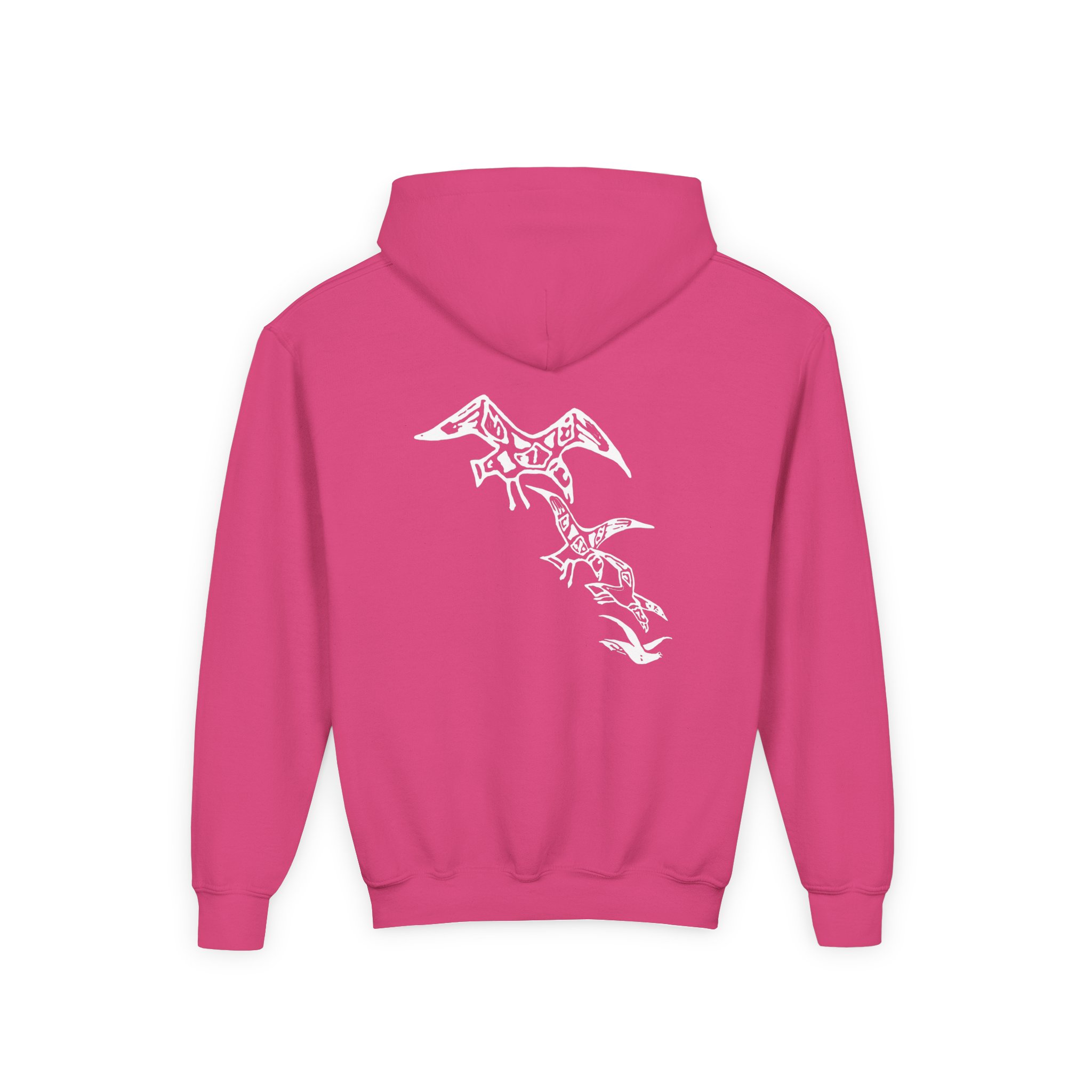 A Flock of Seagulls I Ran Tour Youth Heavy Blend Hooded Sweatshirt - Image 12