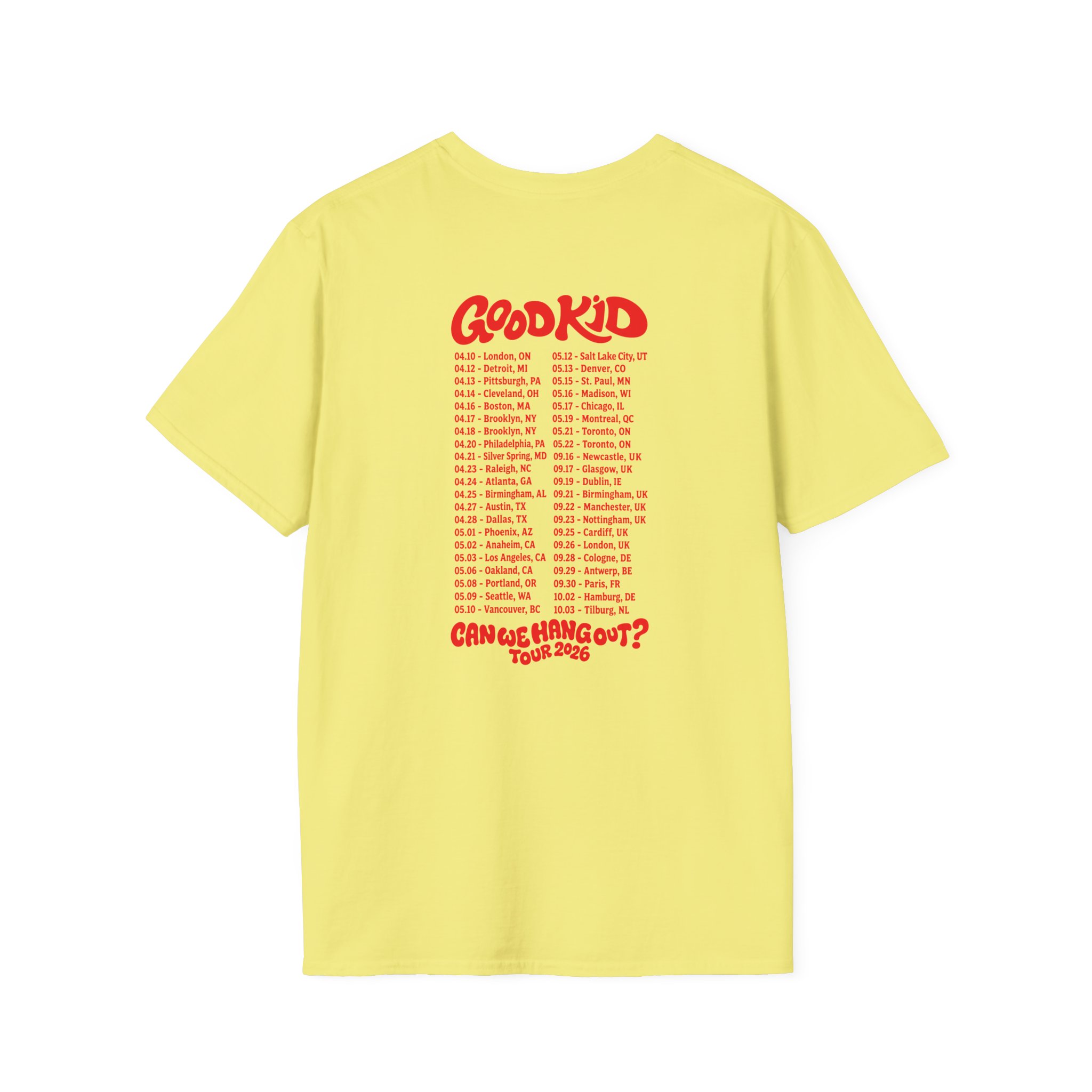 Good Kid Can We Hang Out Unisex Softstyle T-Shirt - Image 10
