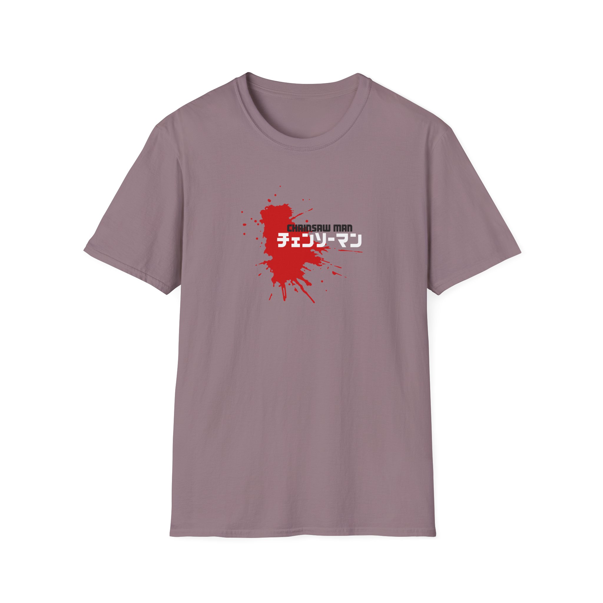 Chainsaw Man Power Grey Melange Unisex Softstyle T-Shirt - Image 15