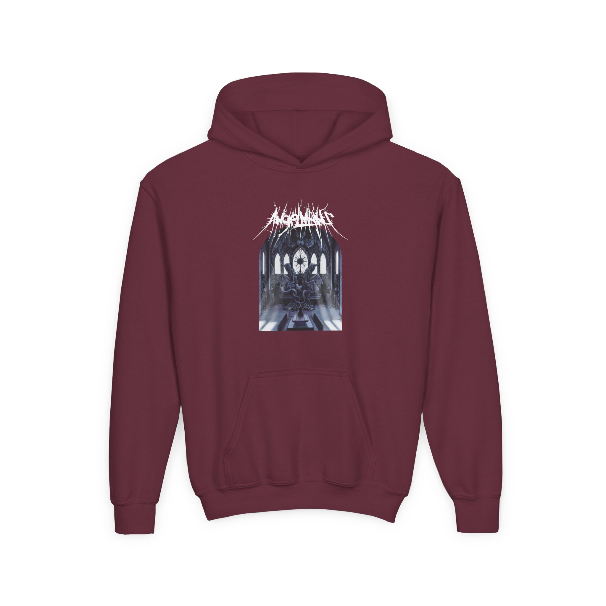 Angelmaker Sanctum Album Youth Heavy Blend Hooded Sweatshirt - Image 3