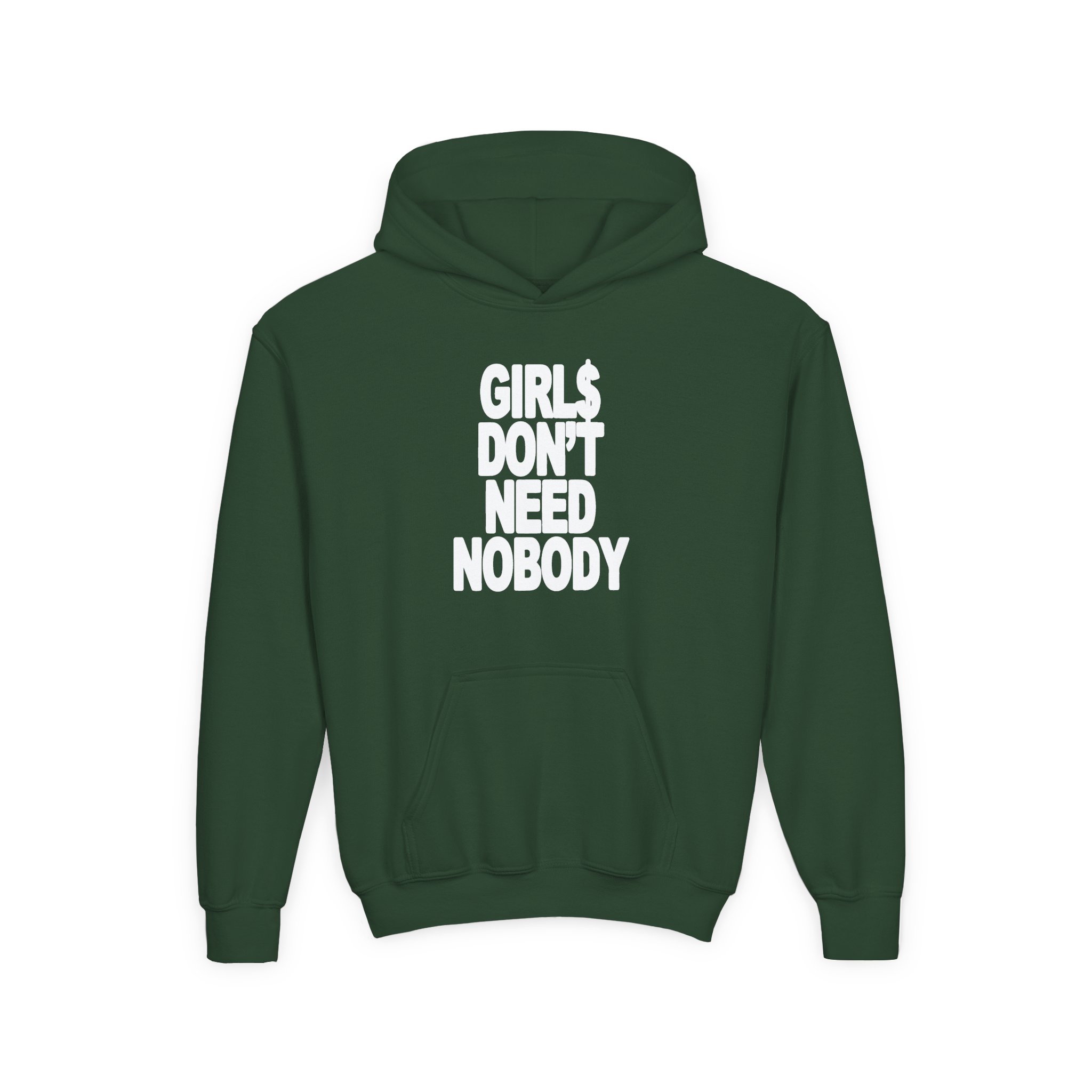 Dom Dolla Don't Need Nobody Youth Heavy Blend Hooded Sweatshirt - Image 7