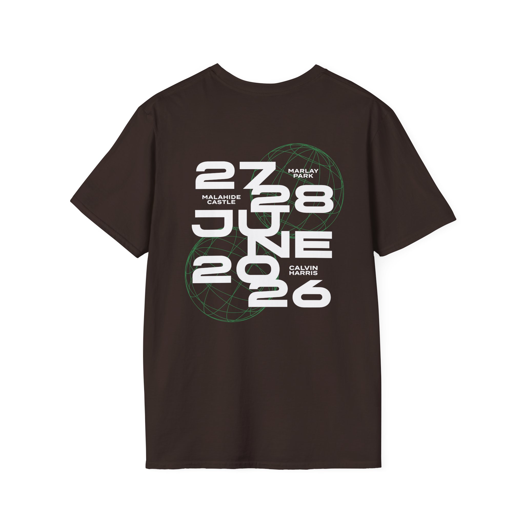 Calvin Harris Wireframe Marlay Park Unisex Softstyle T-Shirt - Image 4