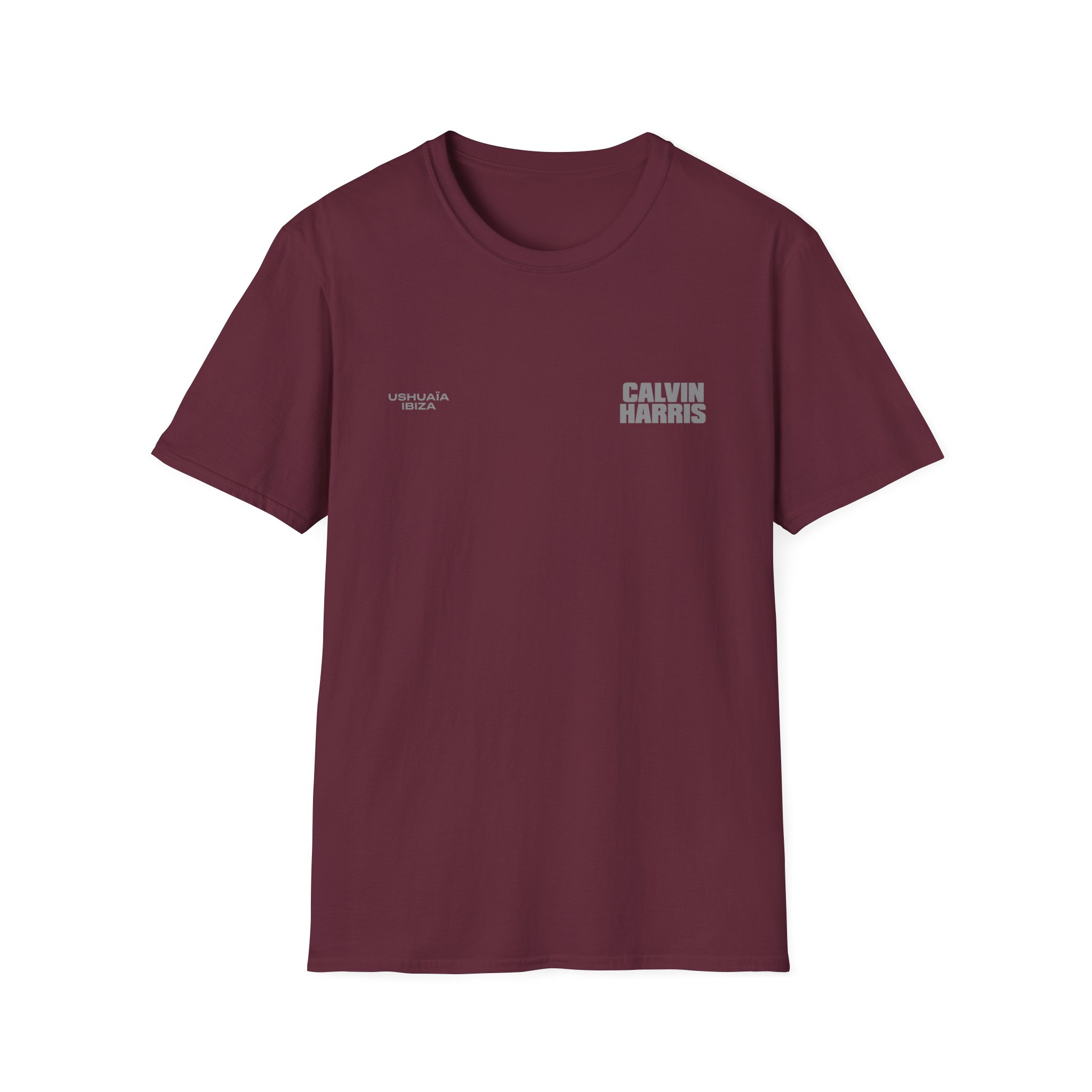 Calvin Harris Ibiza Text Unisex Softstyle T-Shirt - Image 3