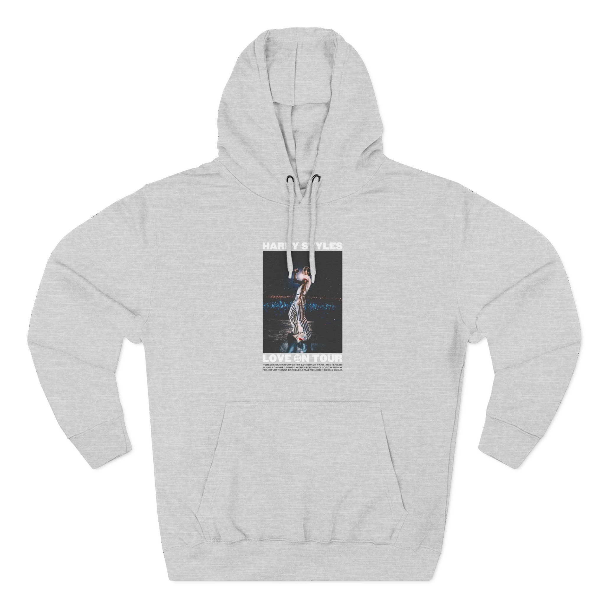 Love on Tour Gray Photo Three-Panel Fleece Hoodie