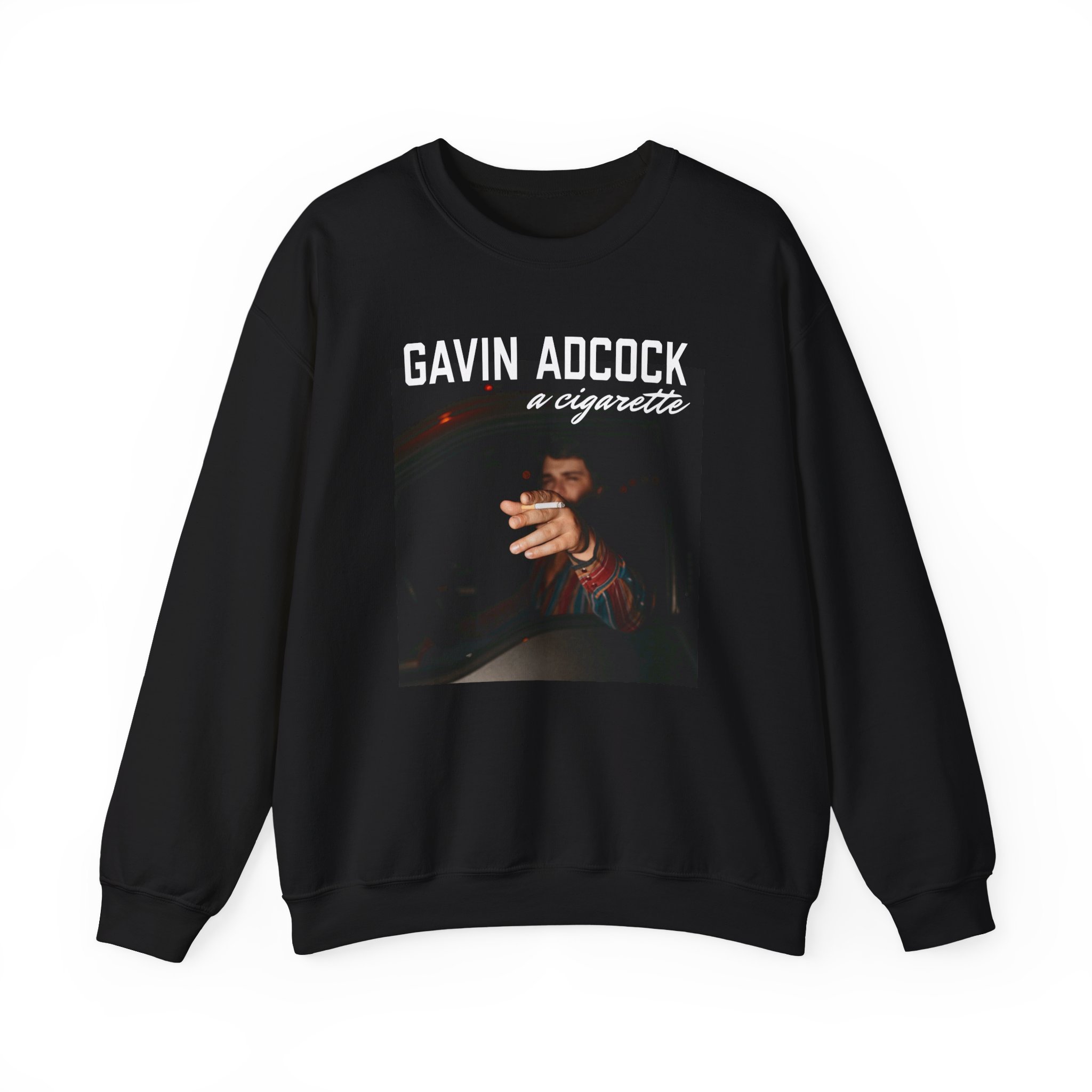Gavin Adcock a Cigarette Black Photo Unisex Heavy Blend™ Crewneck Sweatshirt