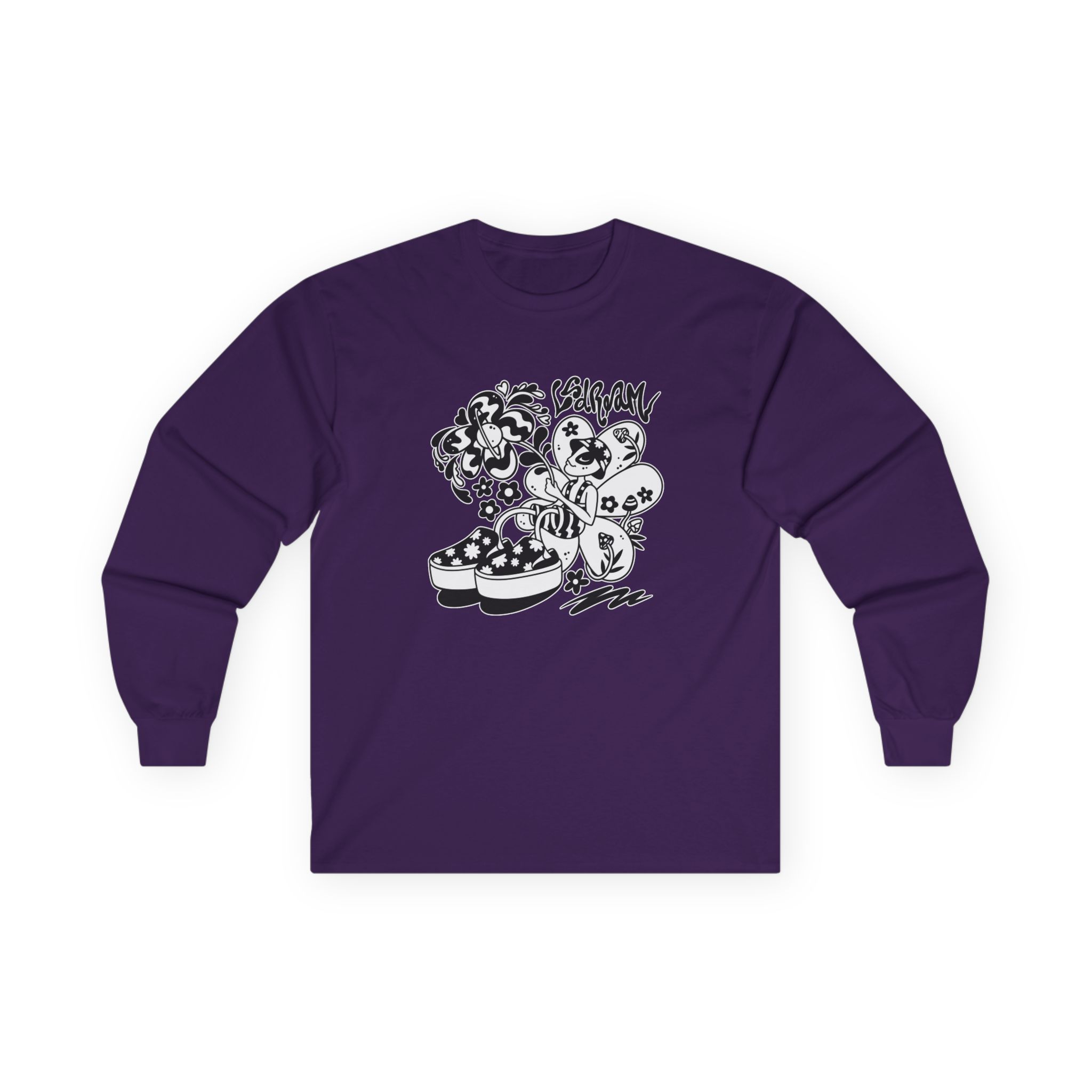 Lsdream Intergalactic Bloom Unisex Ultra Cotton Long Sleeve Tee - Image 13