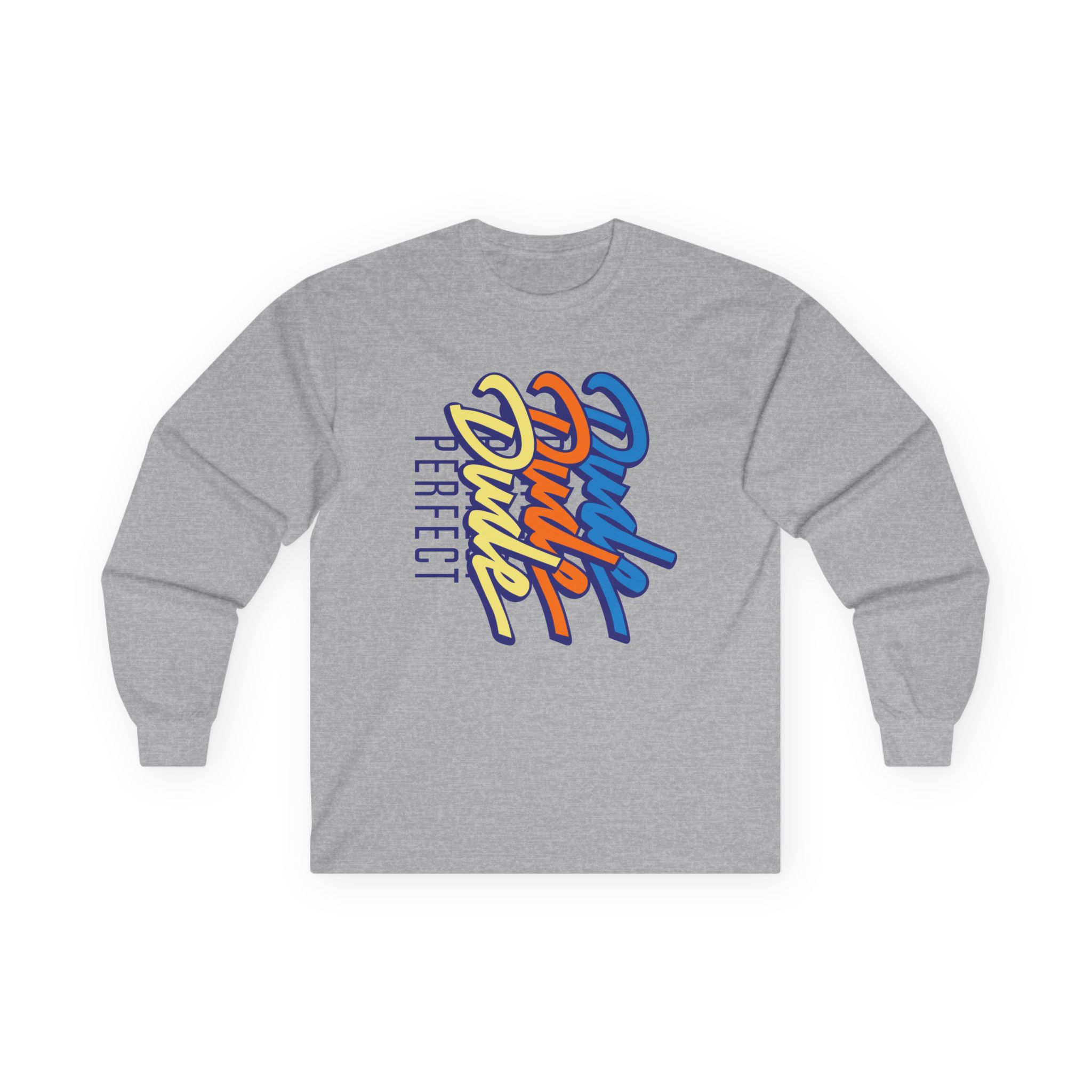 Dude Perfect Stacked Script Unisex Ultra Cotton Long Sleeve Tee