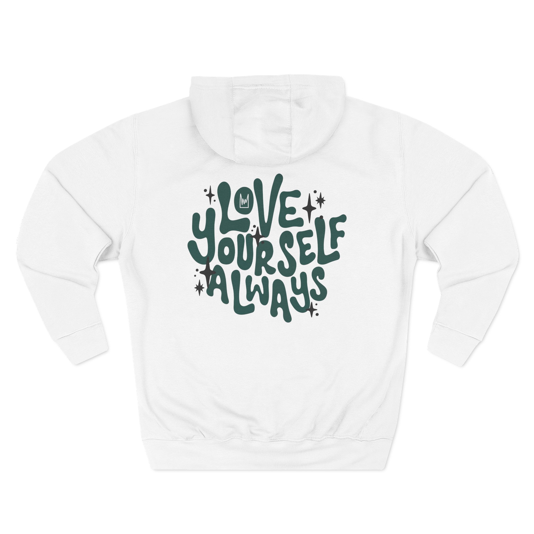 Kinging It Love Yourself Three-Panel Fleece Hoodie - Image 2