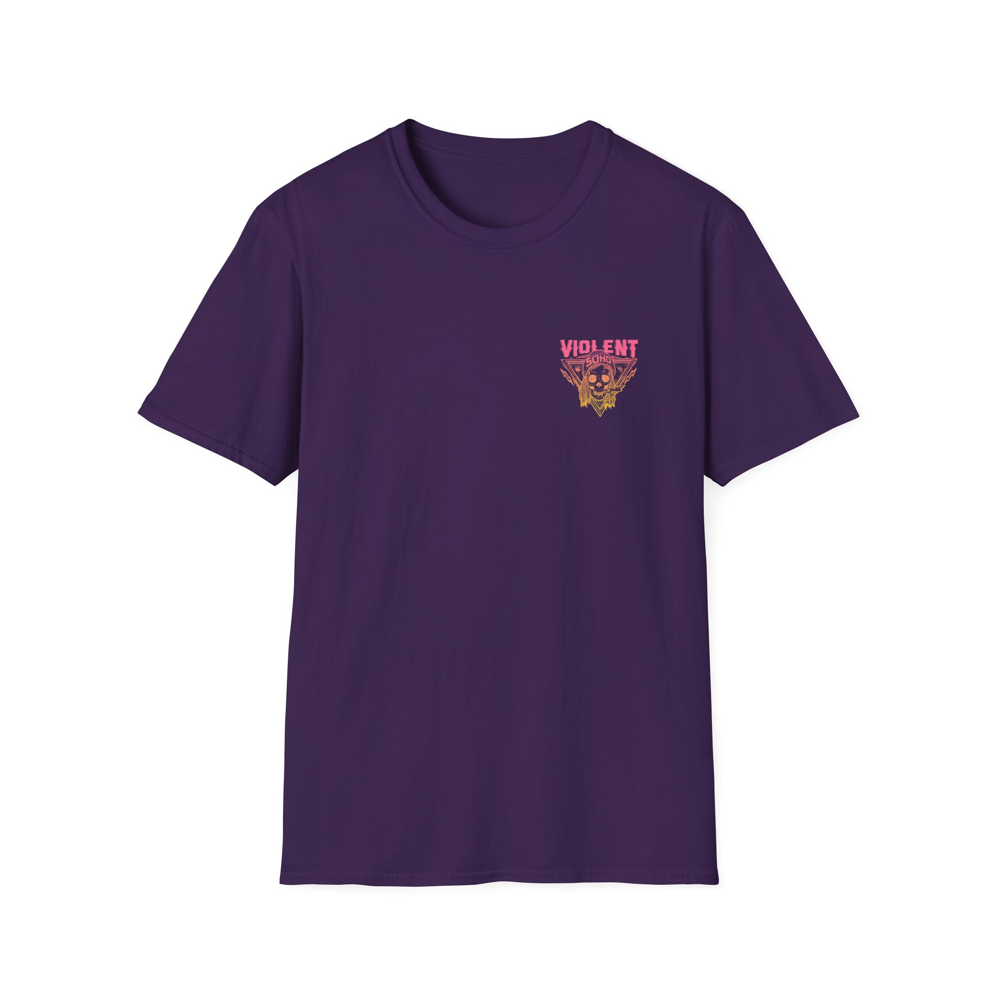 Violent Soho Blazin' Skull Gradient Unisex Softstyle T-Shirt - Image 13