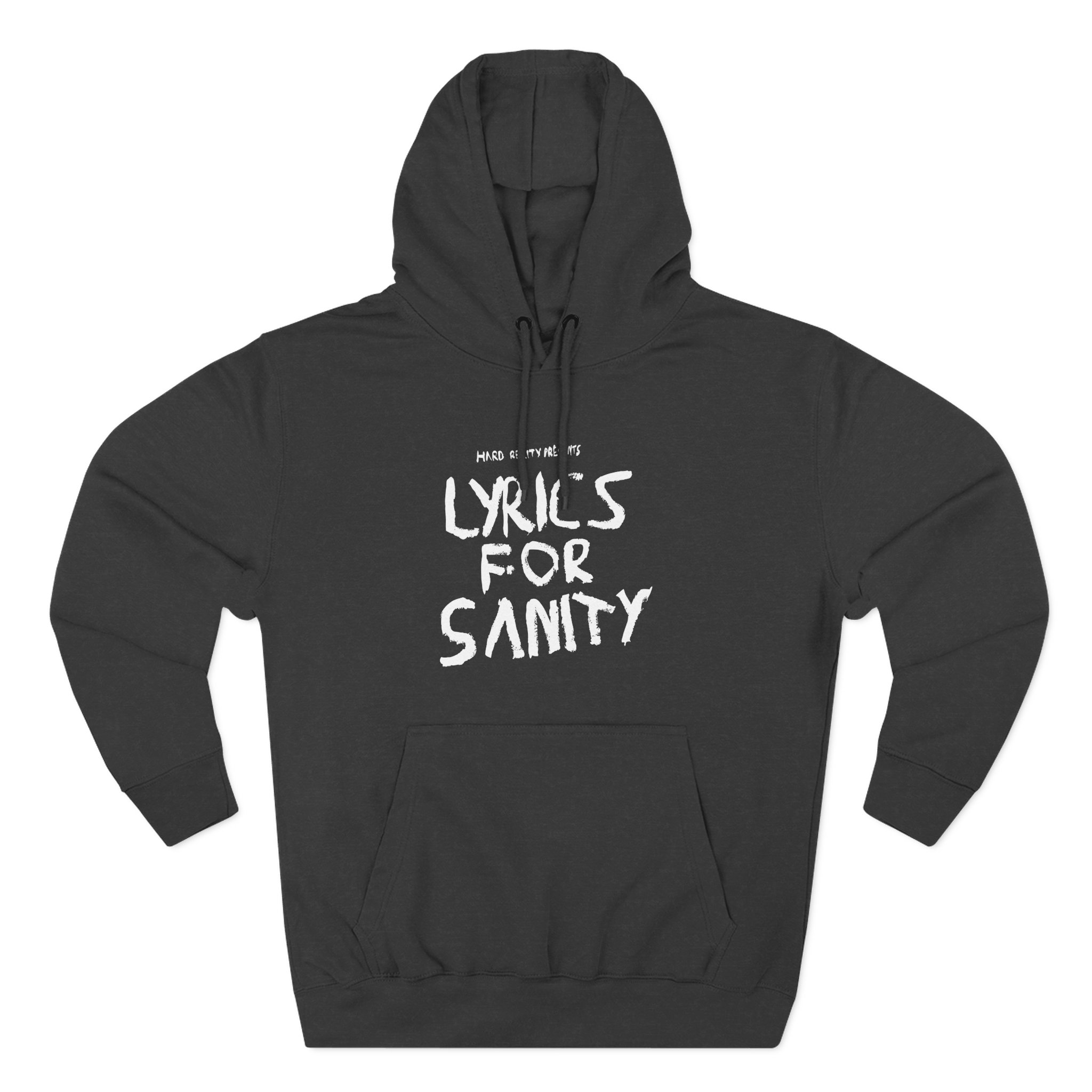 Songer Lyrics for Sanity Three-Panel Fleece Hoodie - Image 3