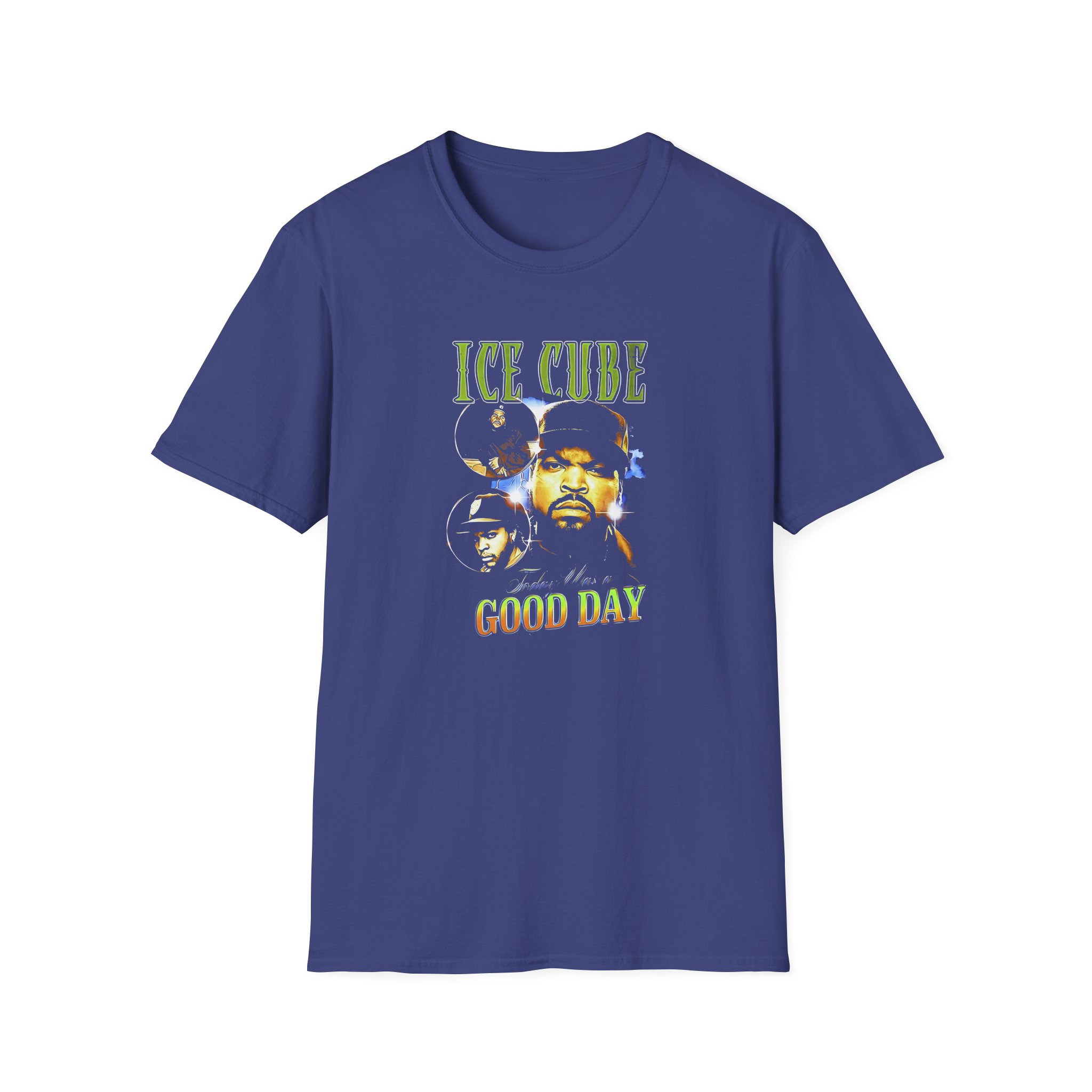 Ice Cube Good Day Photo Collage Unisex Softstyle T-Shirt - Image 11