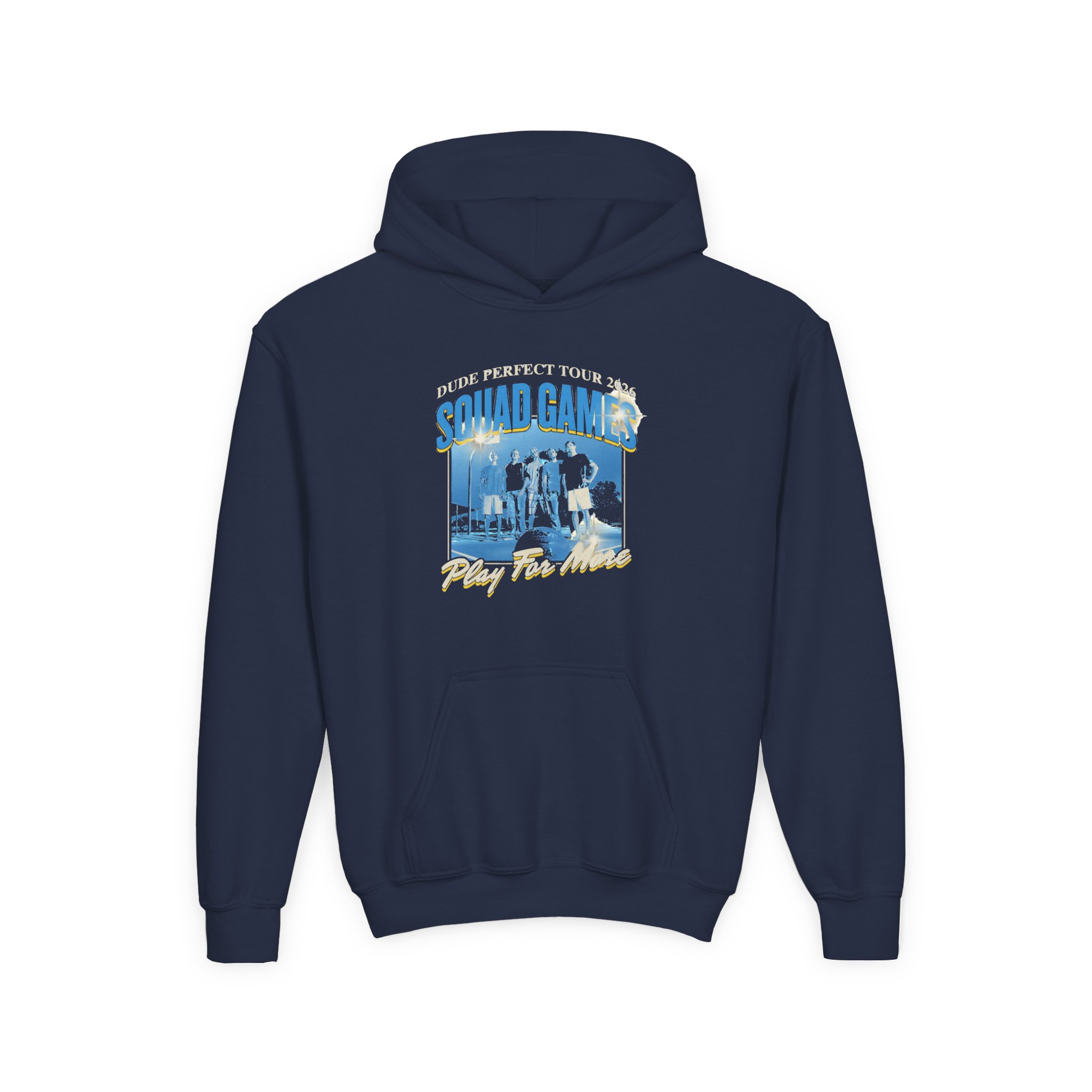 Dude Perfect Vintage Champs Youth Heavy Blend Hooded Sweatshirt - Image 3