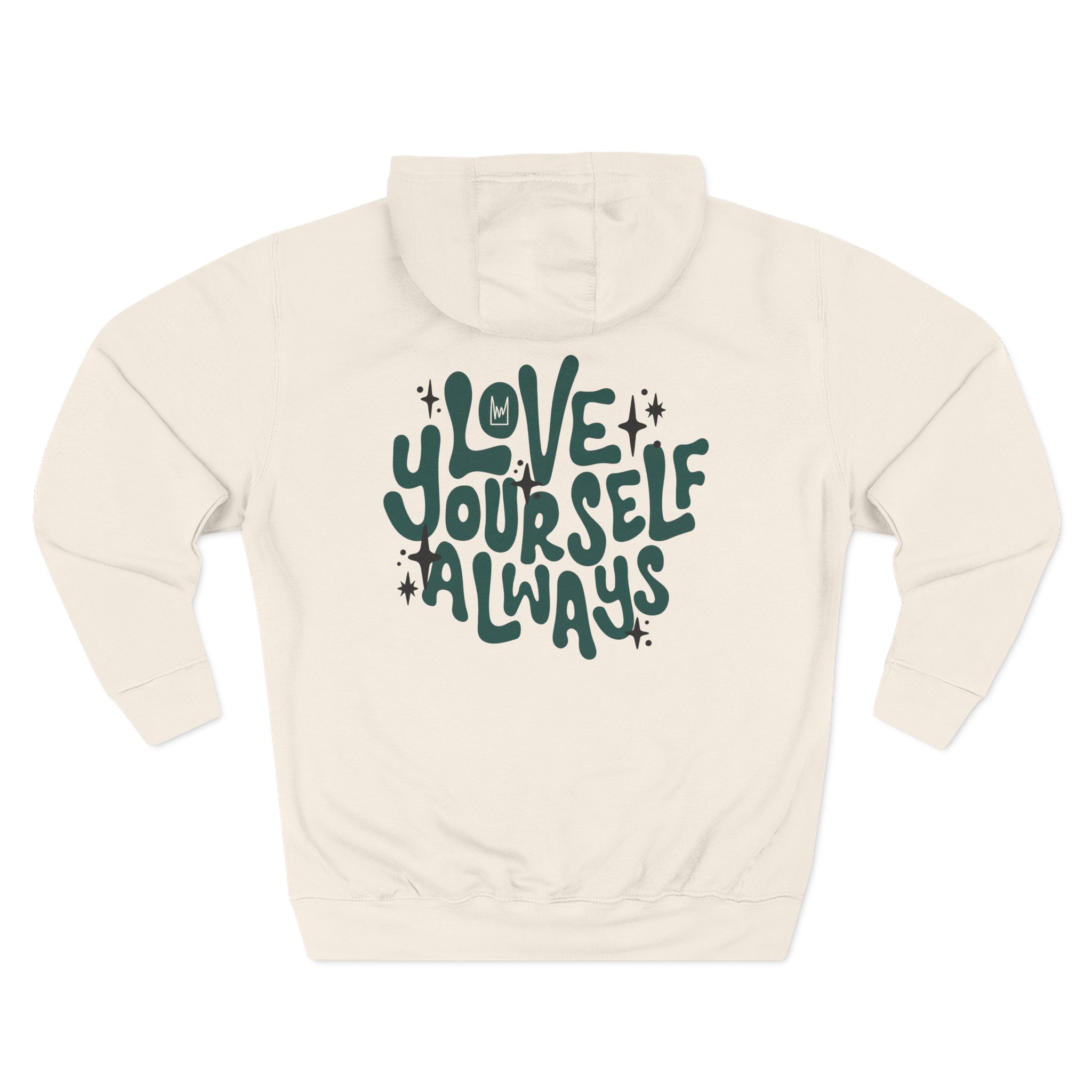 Kinging It Love Yourself Three-Panel Fleece Hoodie - Image 4