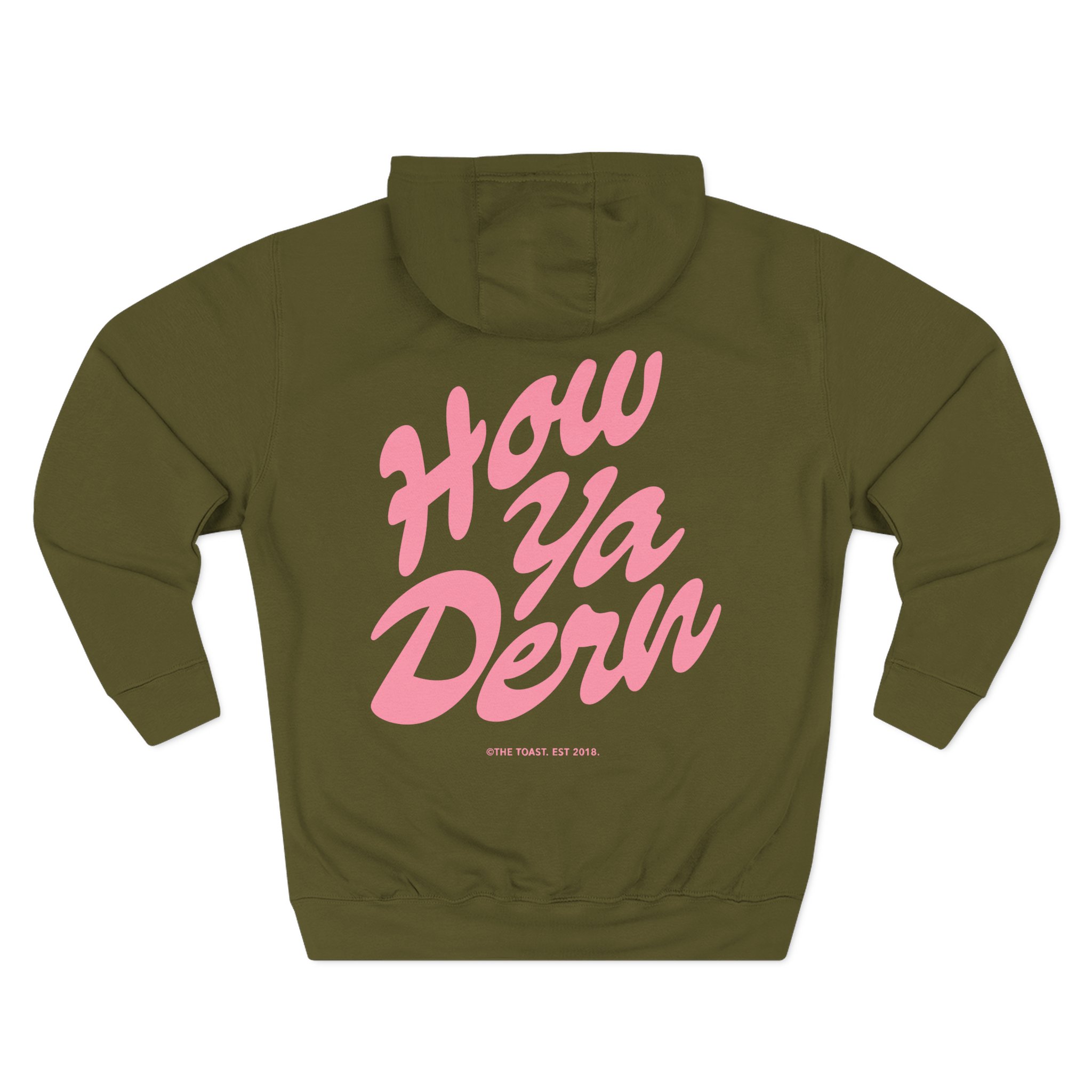 The Toast How Ya Dern Three-Panel Fleece Hoodie - Image 14