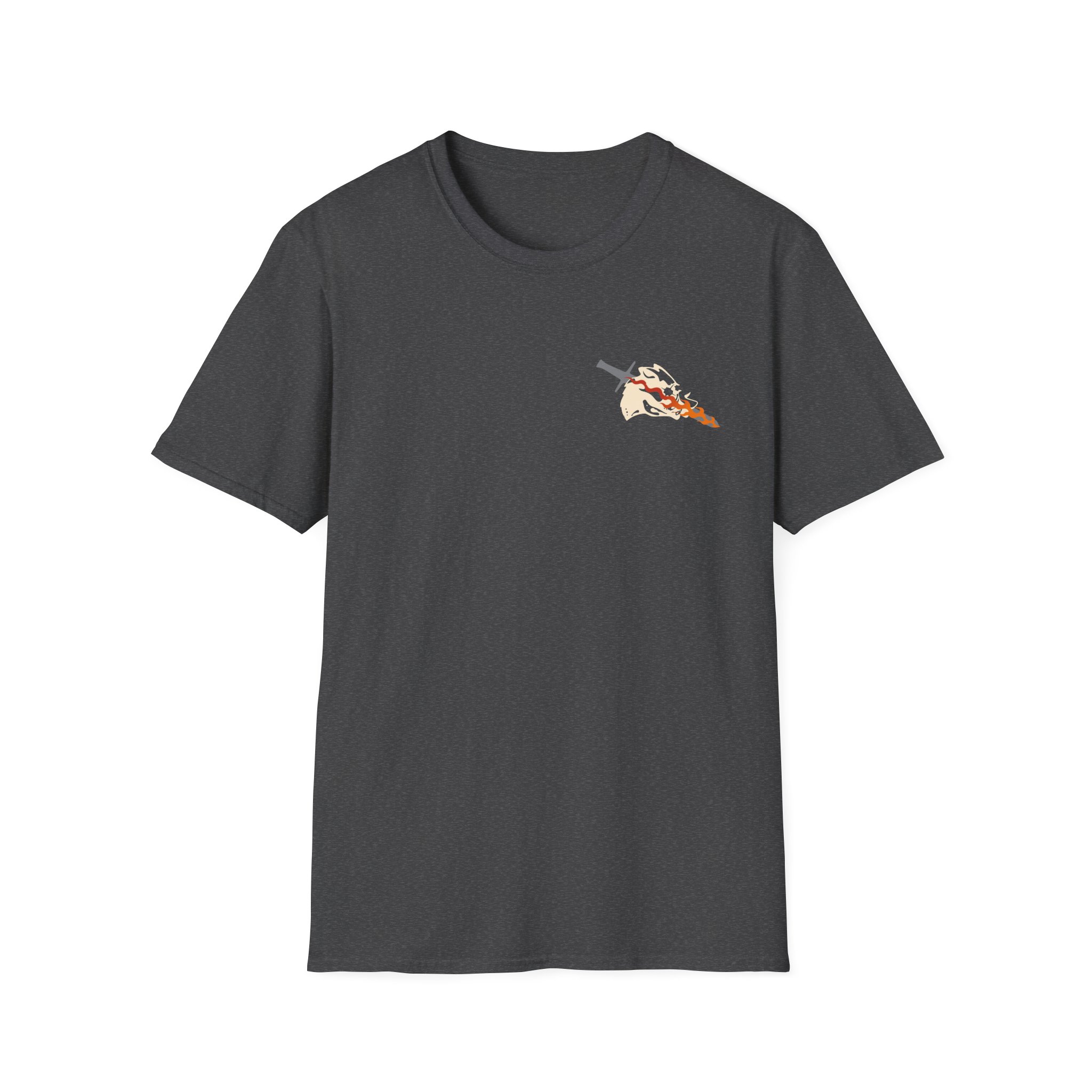 Bilmuri Flaming Sword Logo Unisex Softstyle T-Shirt - Image 7