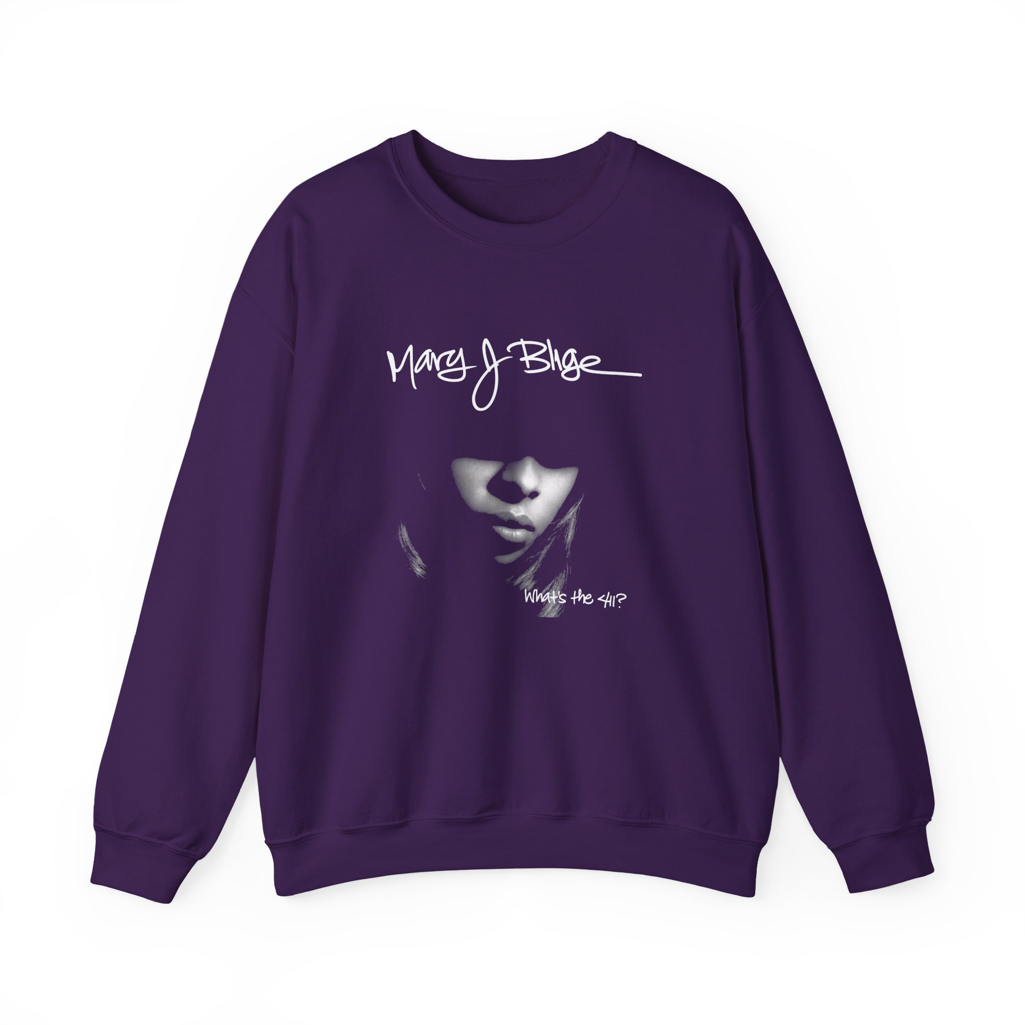 Mary J Blige What’s the 411? Unisex Heavy Blend™ Crewneck Sweatshirt - Image 7