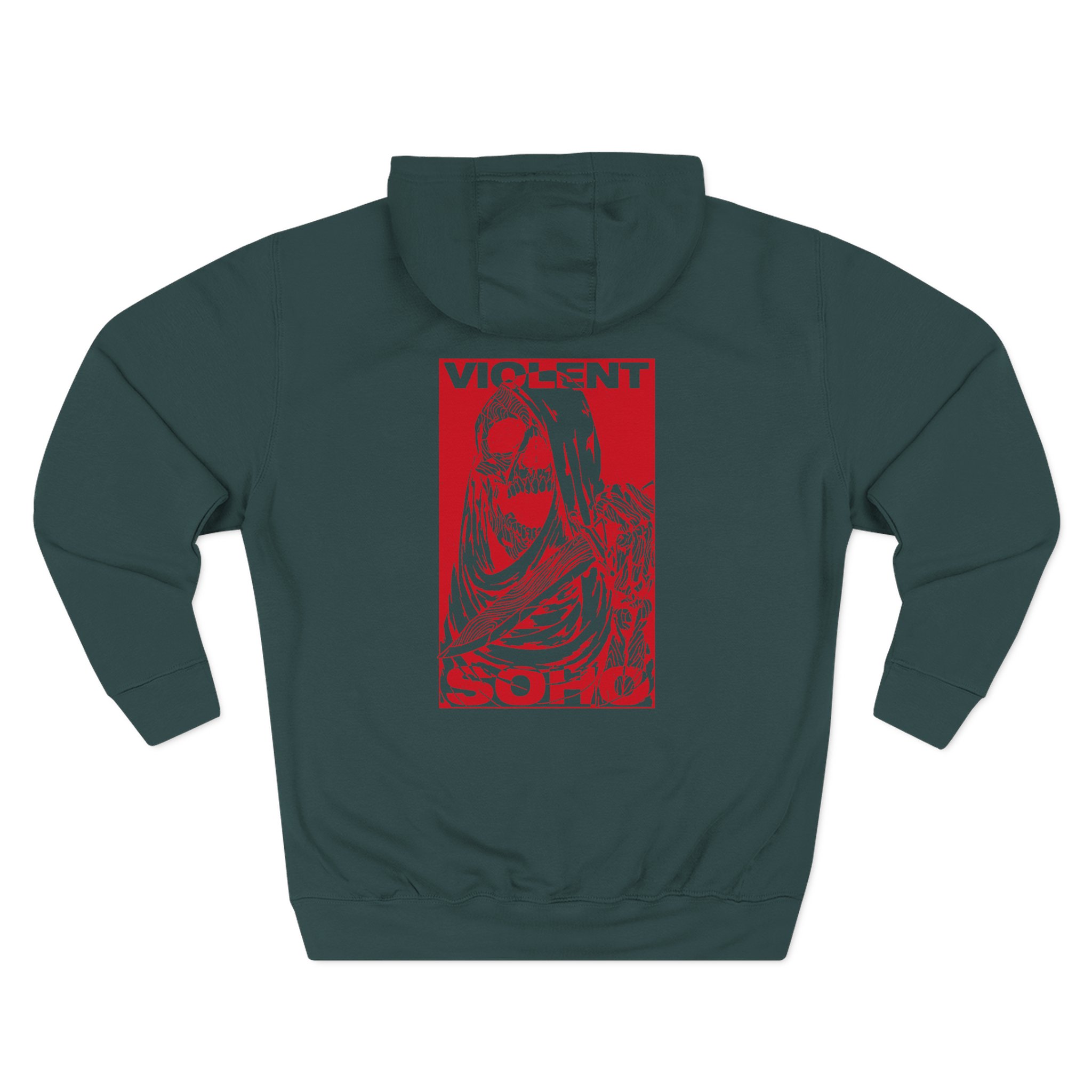 Violent Soho Skull Three-Panel Fleece Hoodie - Image 16