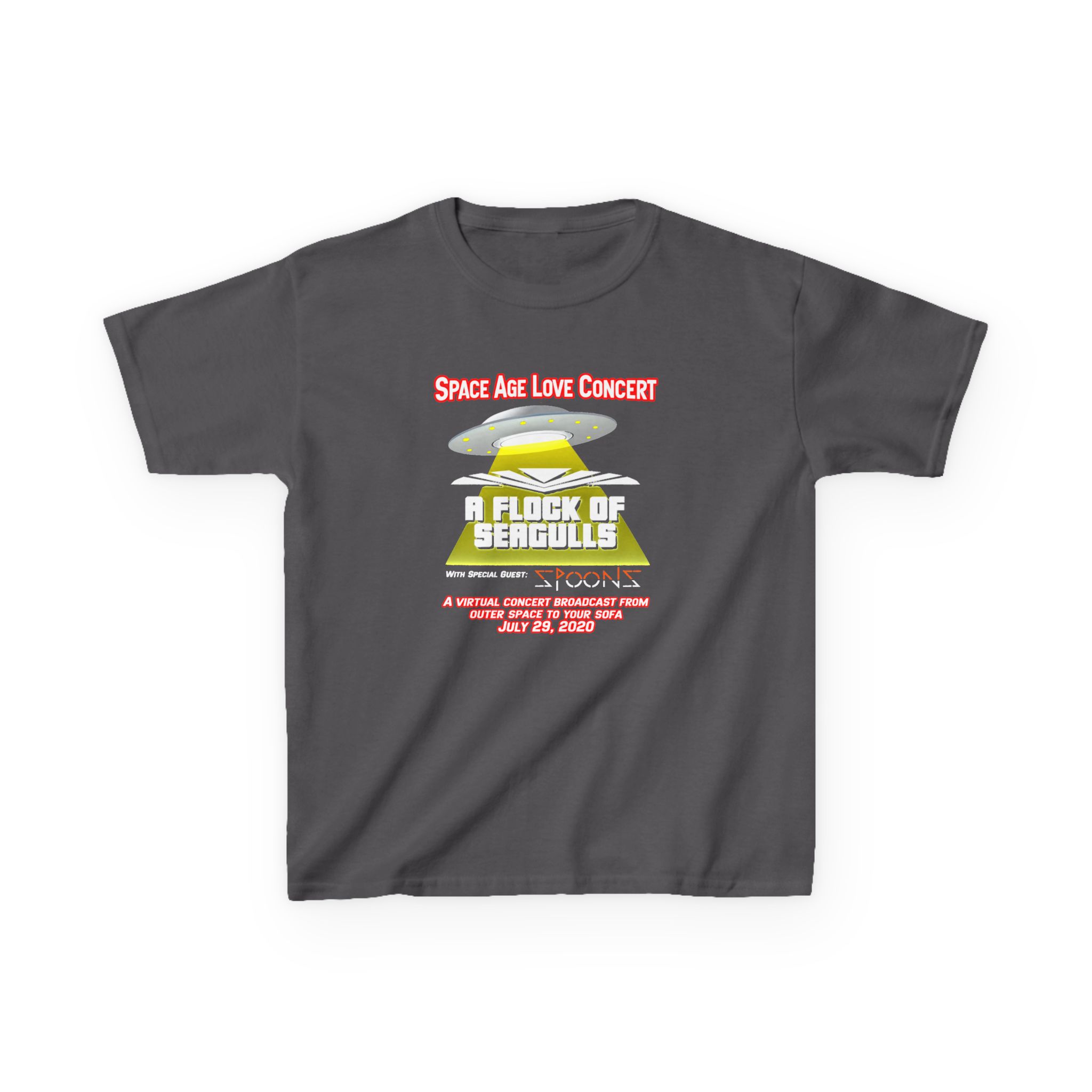 A Flock of Seagulls Space Age Love Concert Kids Heavy Cotton™ Tee - Image 5