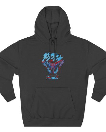 Poppy V.A.N Butterfly Three-Panel Fleece Hoodie