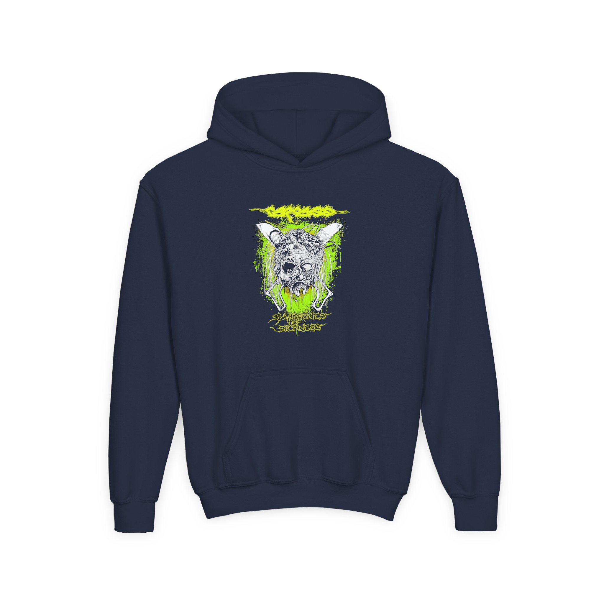 Youth Carcass Sos Heavy Blend Hooded Sweatshirt - Image 3