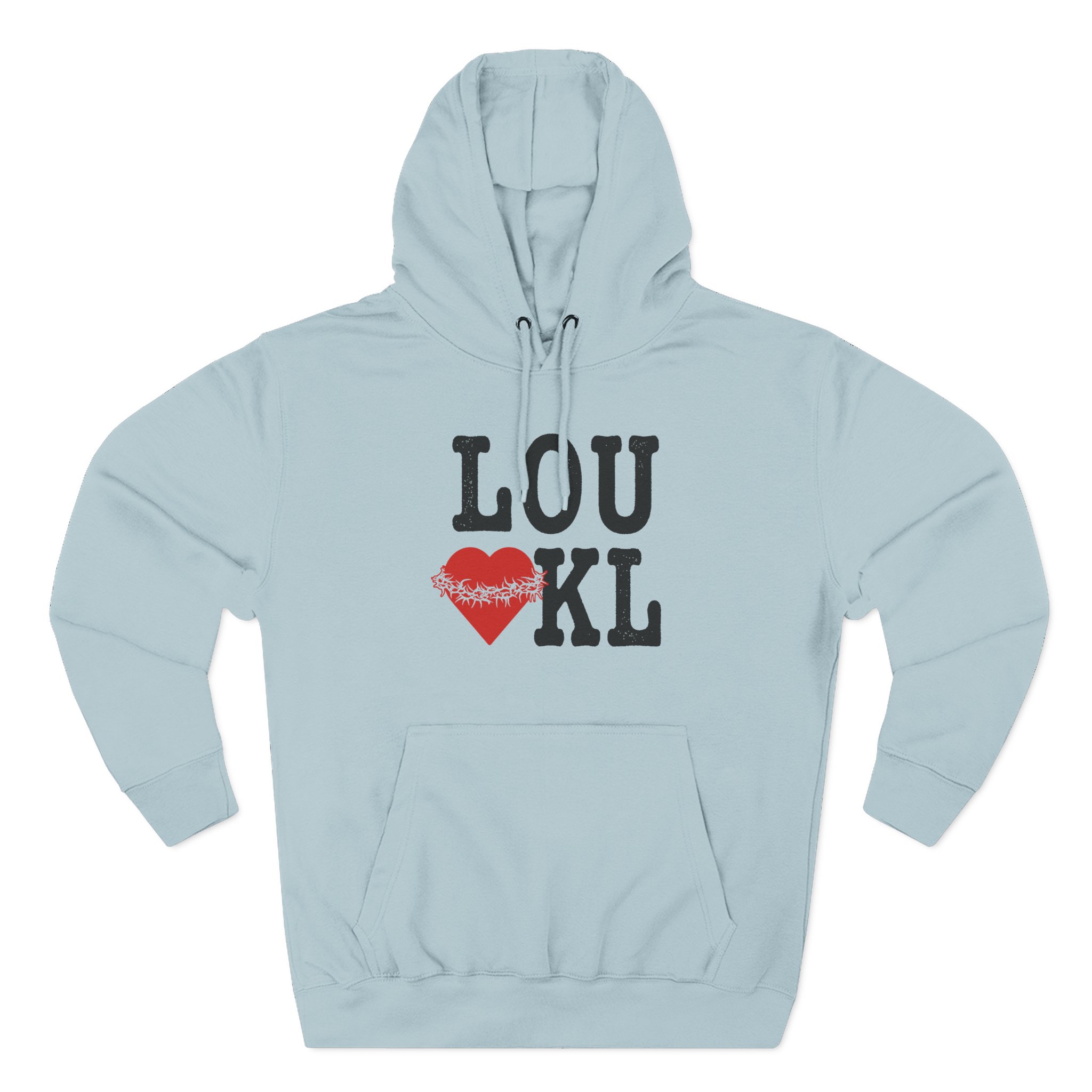 Knocked Loose I Heart Kl Three-Panel Fleece Hoodie - Image 11