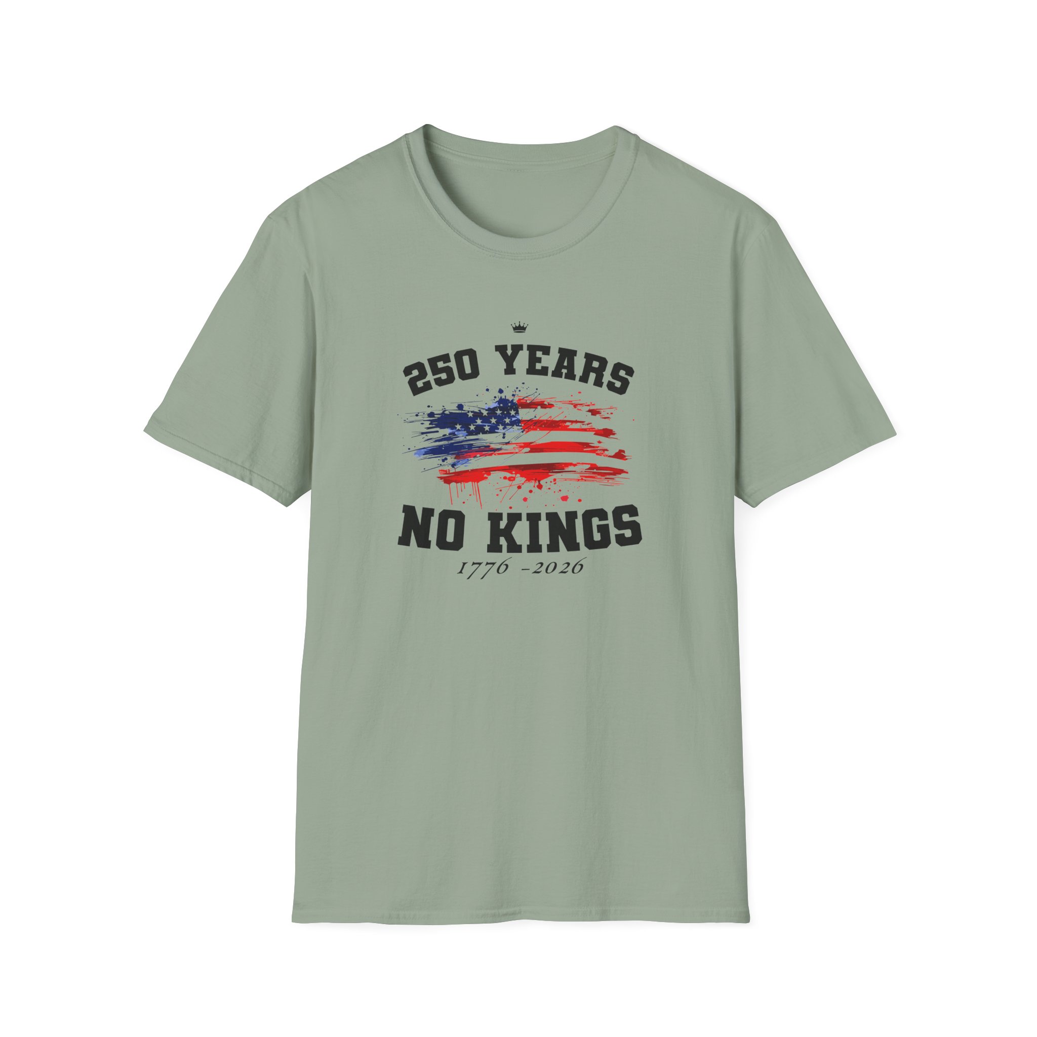 Valuetainment 250 Years No Kings Unisex Softstyle T-Shirt - Image 11
