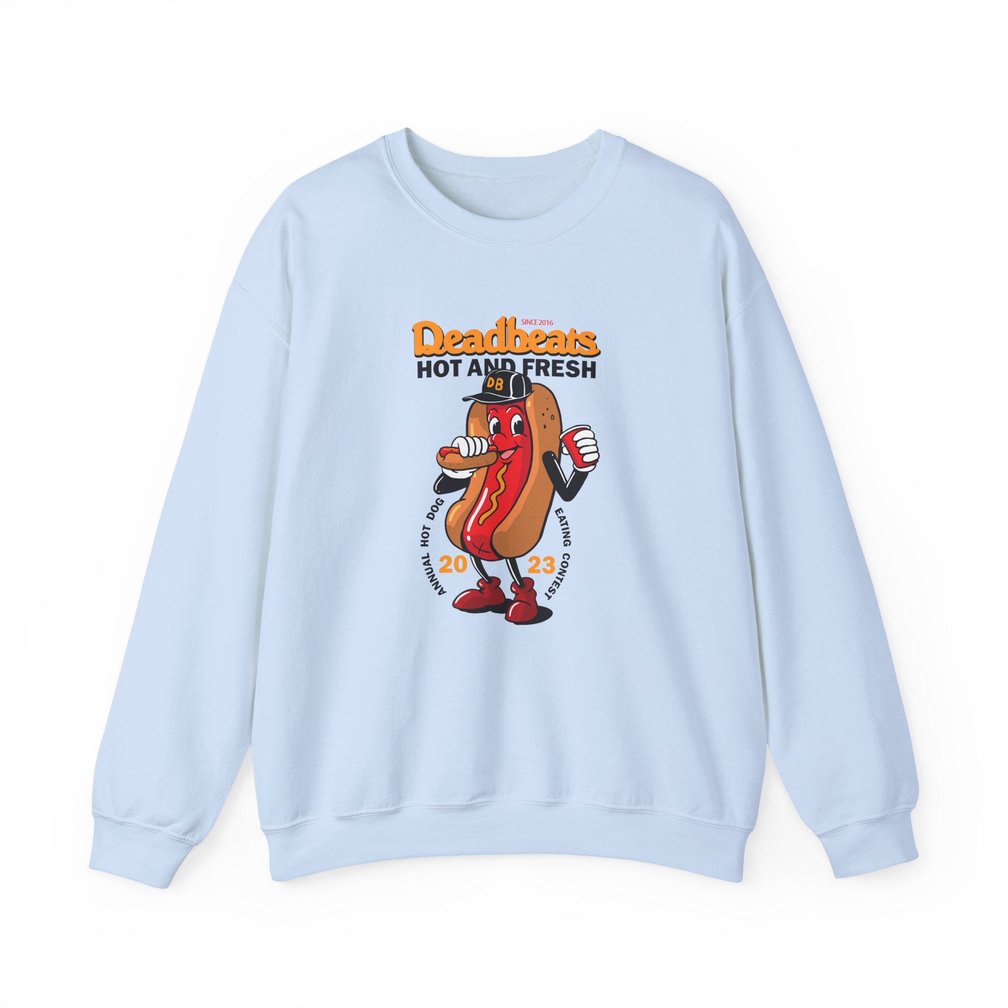 Deadbeats Jamboree Hot Dog Unisex Heavy Blend™ Crewneck Sweatshirt - Image 5