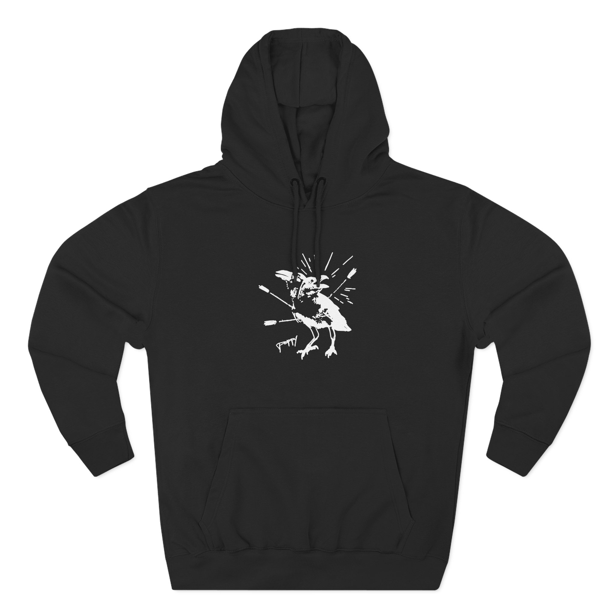 Poppy Coward Birds Three-Panel Fleece Hoodie - Image 3