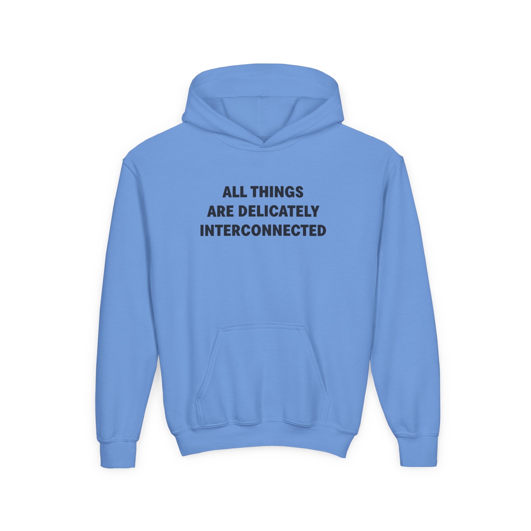 Jenny Holzer All Things Are Delicately Interconnected Youth Heavy Blend Hooded Sweatshirt - Image 7