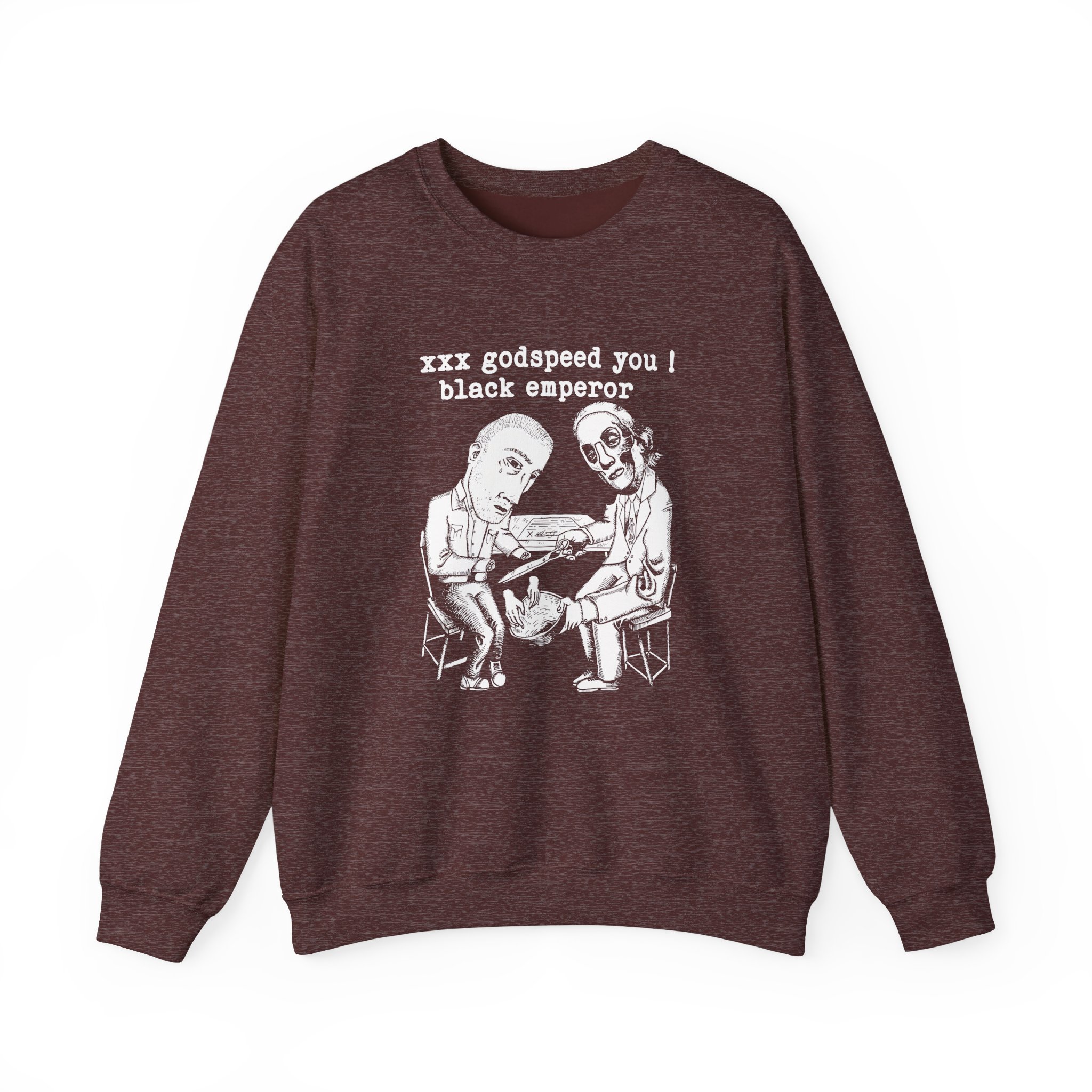 Godspeed You Black Emperor xxx godspeed you ! black emperor Unisex Heavy Blend™ Crewneck Sweatshirt - Image 3