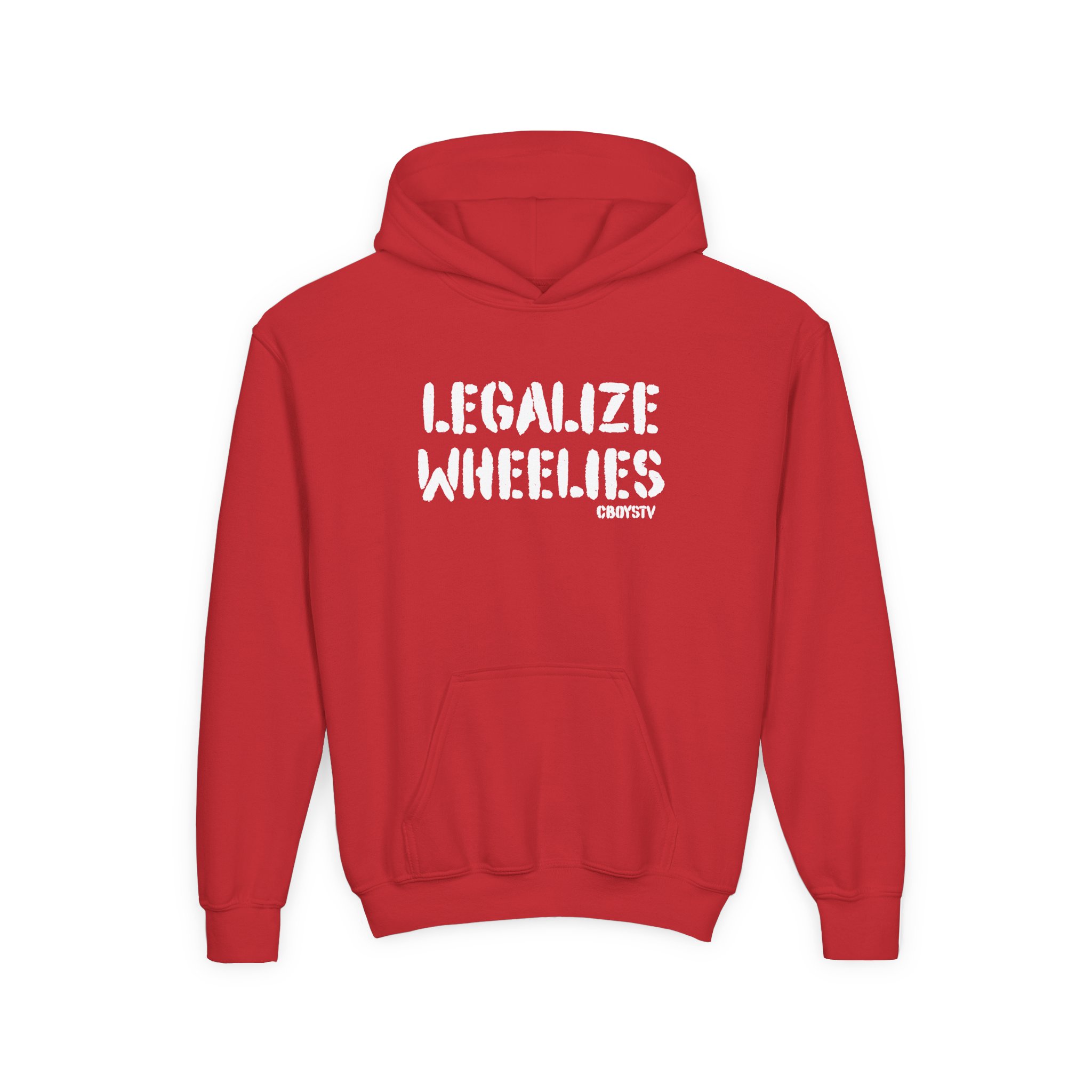 Cboystv Legalize Wheelies Youth Heavy Blend Hooded Sweatshirt - Image 17