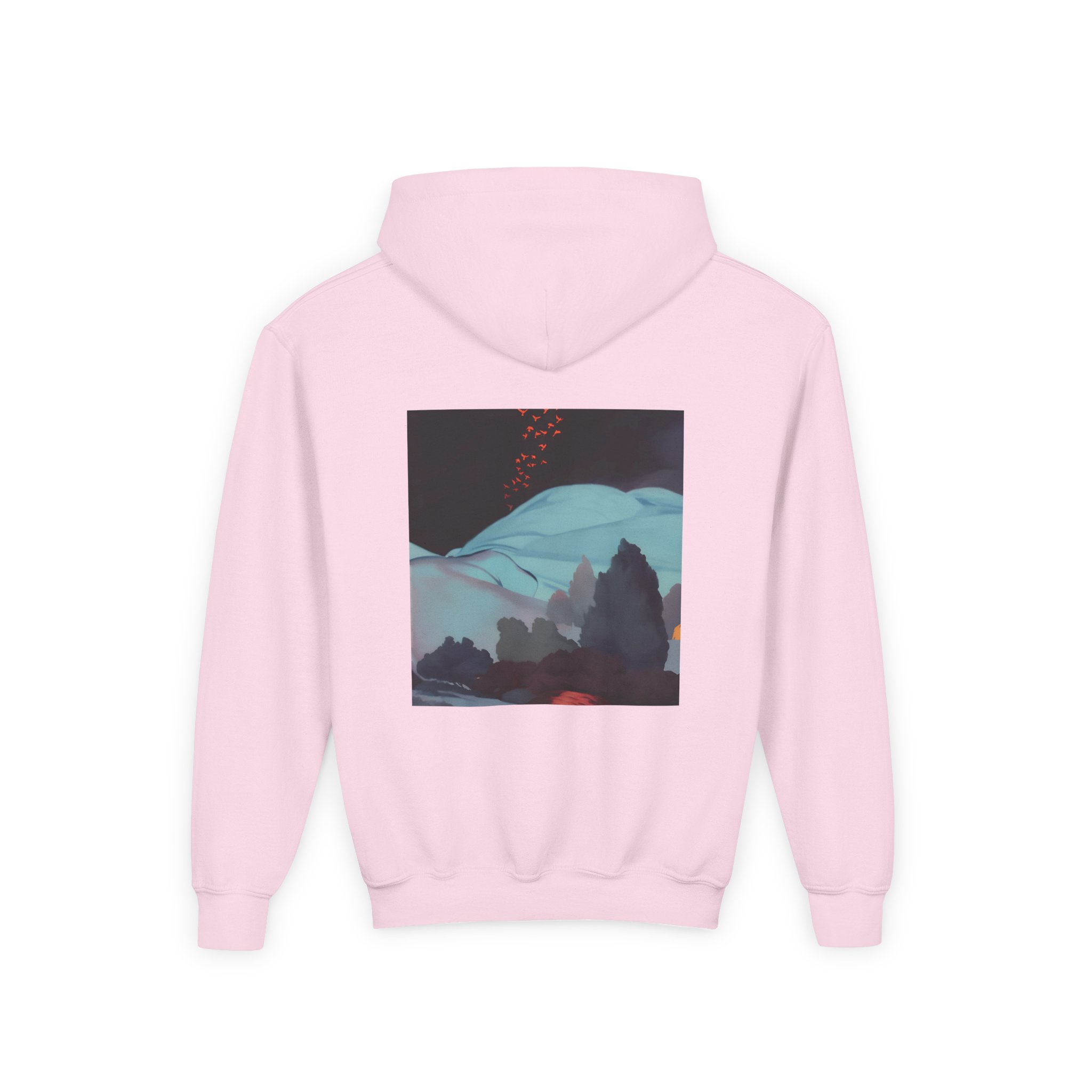 Morat A superhero Youth Heavy Blend Hooded Sweatshirt - Image 4