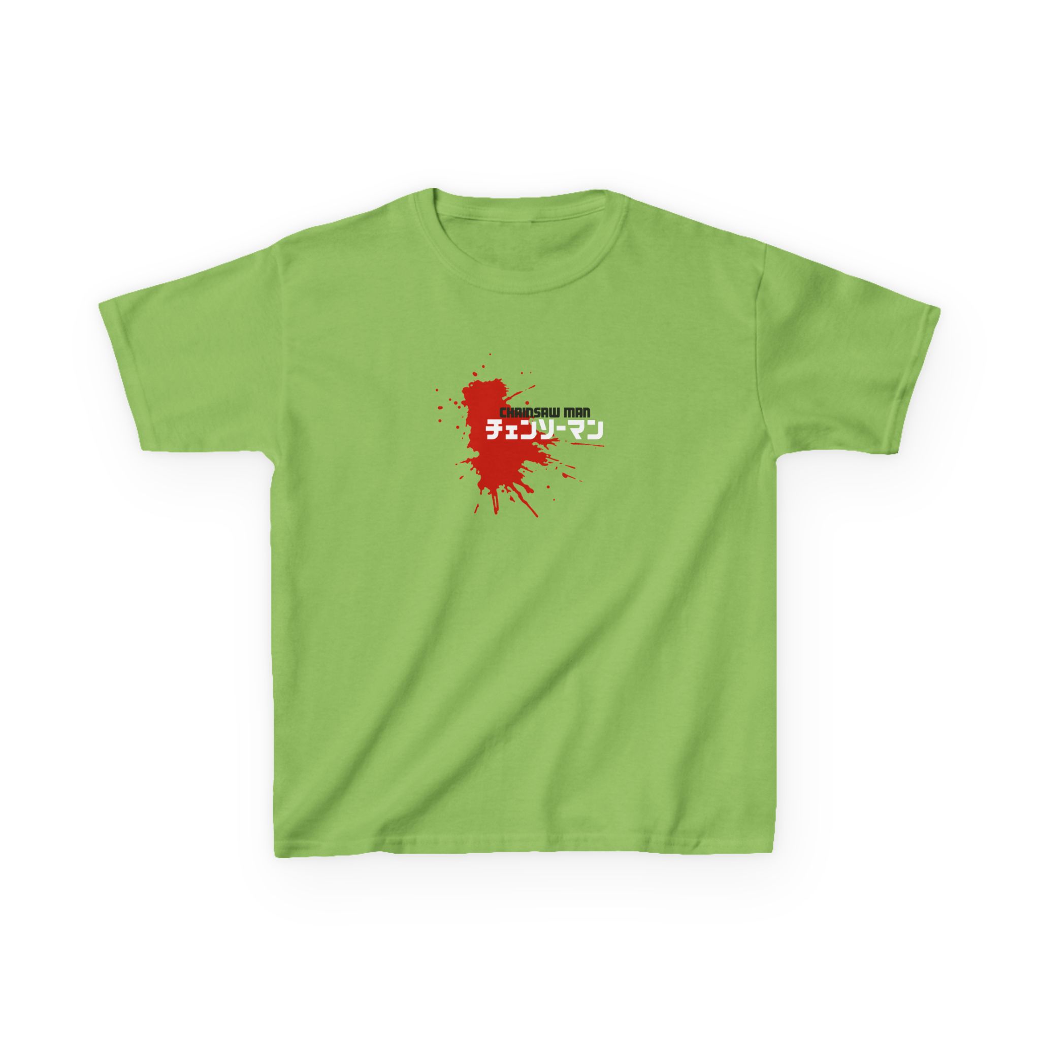 Chainsaw Man Power Grey Melange Kids Heavy Cotton™ Tee - Image 5