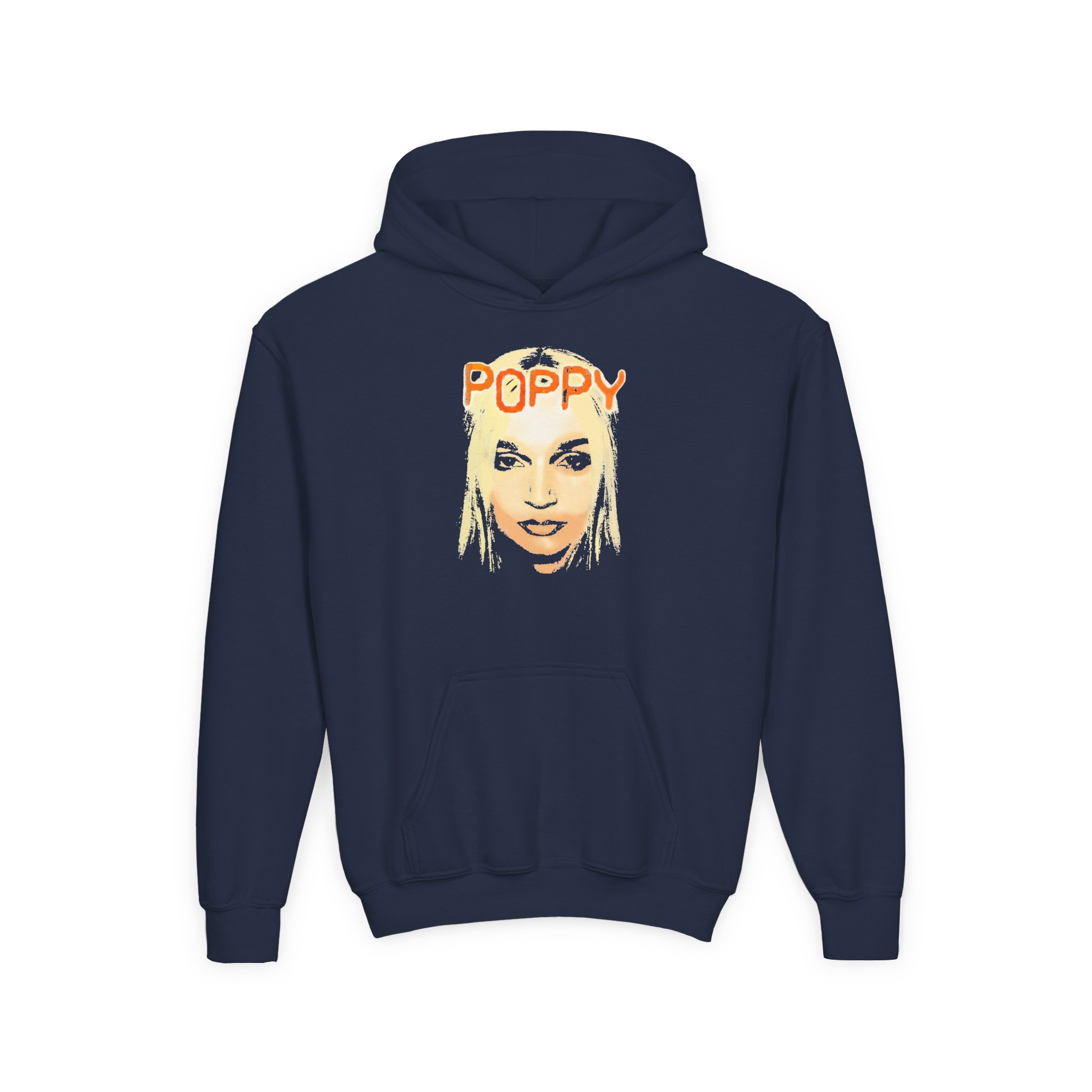 Poppy Demons Youth Heavy Blend Hooded Sweatshirt - Image 7