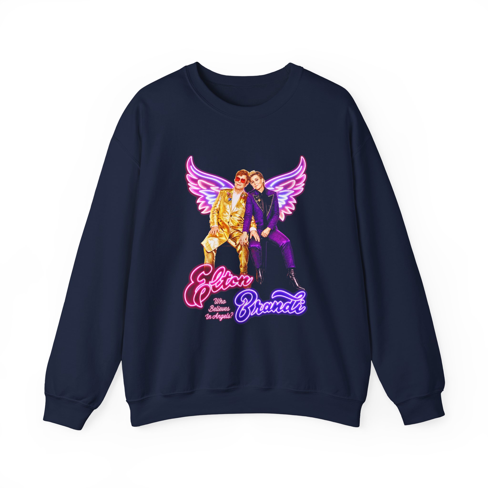 Ej Farewell Who Believes in Angels? Alternate Unisex Heavy Blend™ Crewneck Sweatshirt - Image 5