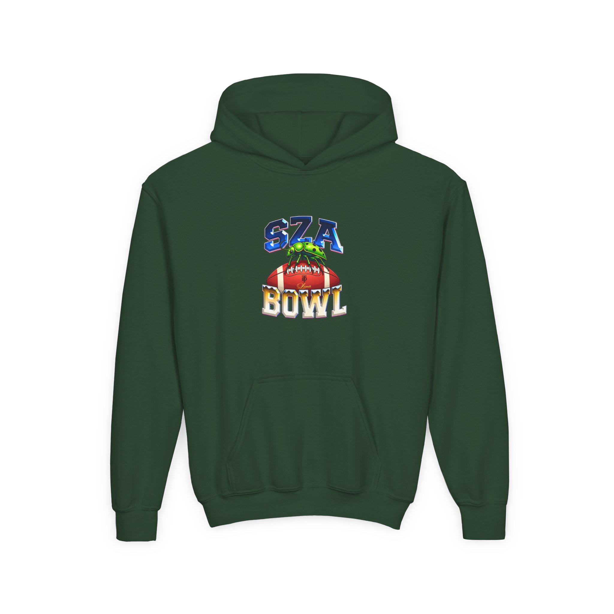 Sza Sos Bowl Youth Heavy Blend Hooded Sweatshirt - Image 3