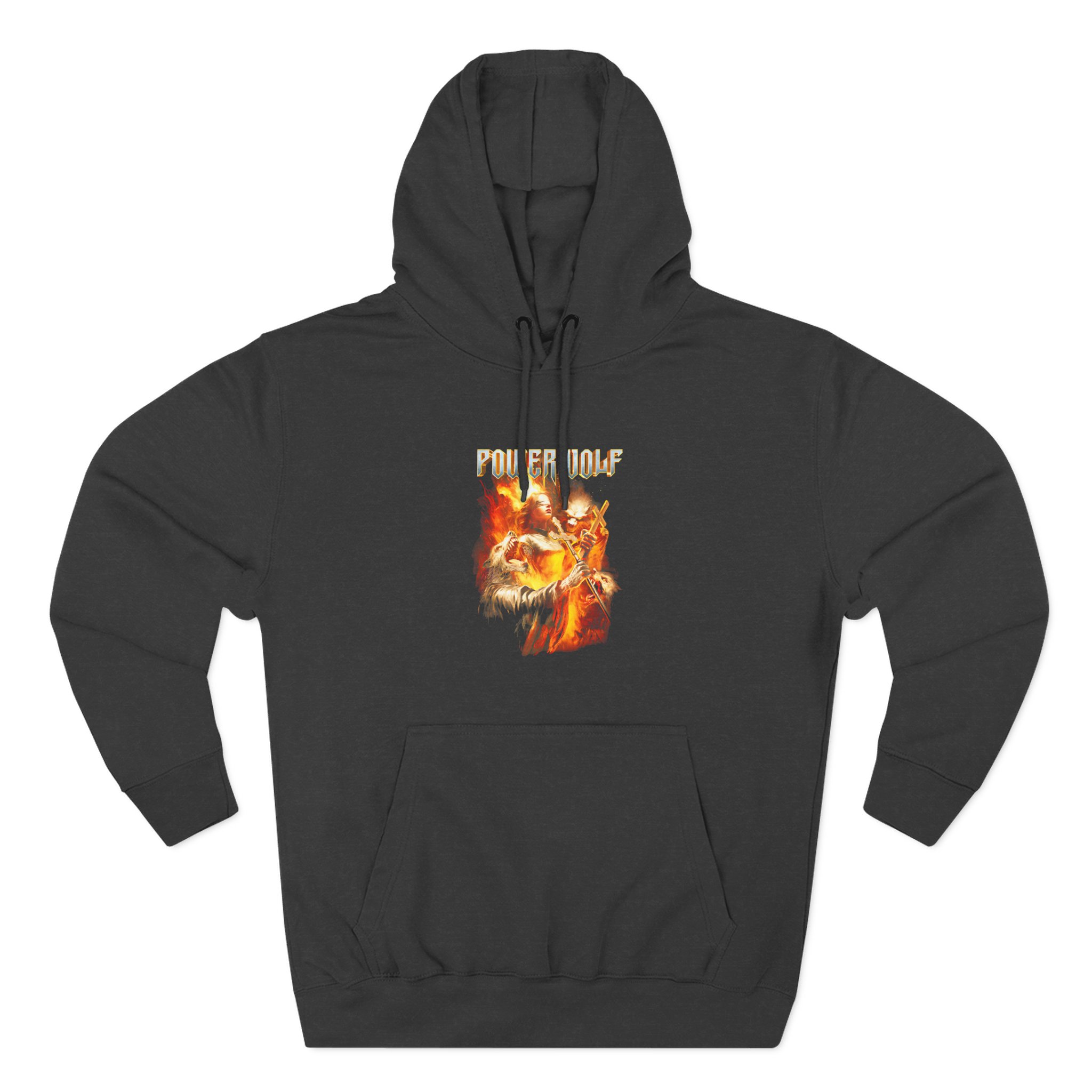 Powerwolf Joan of Arc Three-Panel Fleece Hoodie - Image 3