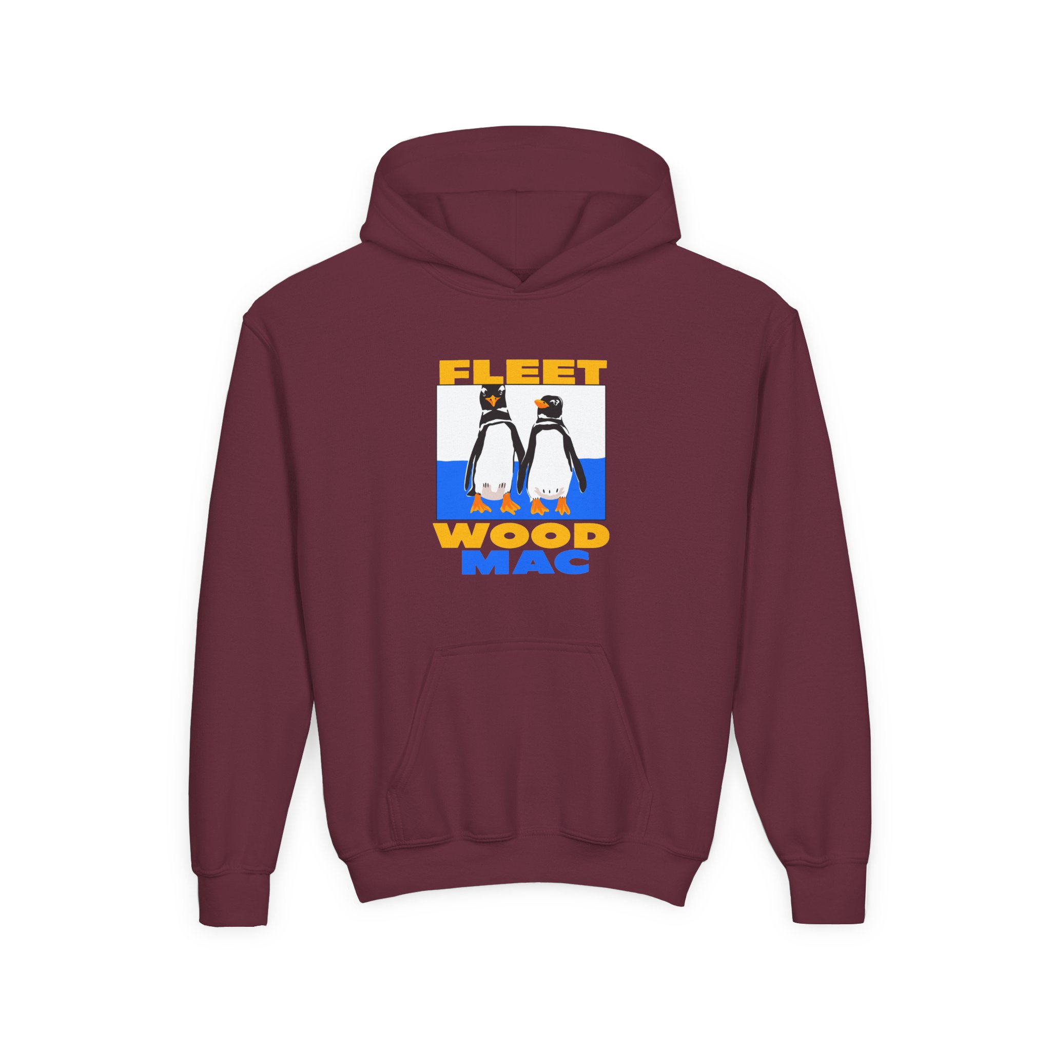 Fleetwood Mac Duo Penguin Youth Heavy Blend Hooded Sweatshirt - Image 5