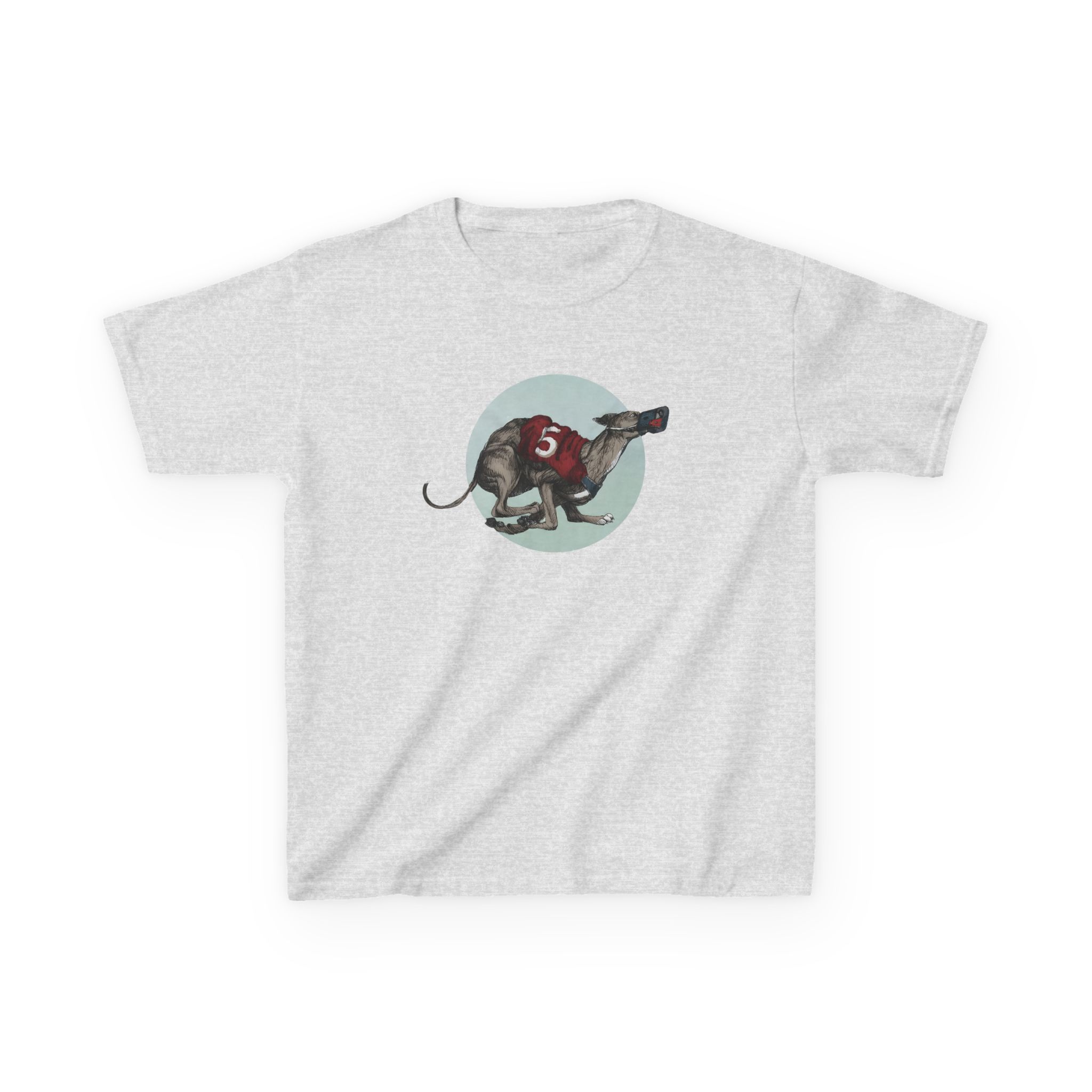 Greyhound Heather Smoke Kids Heavy Cotton™ Tee - Image 3