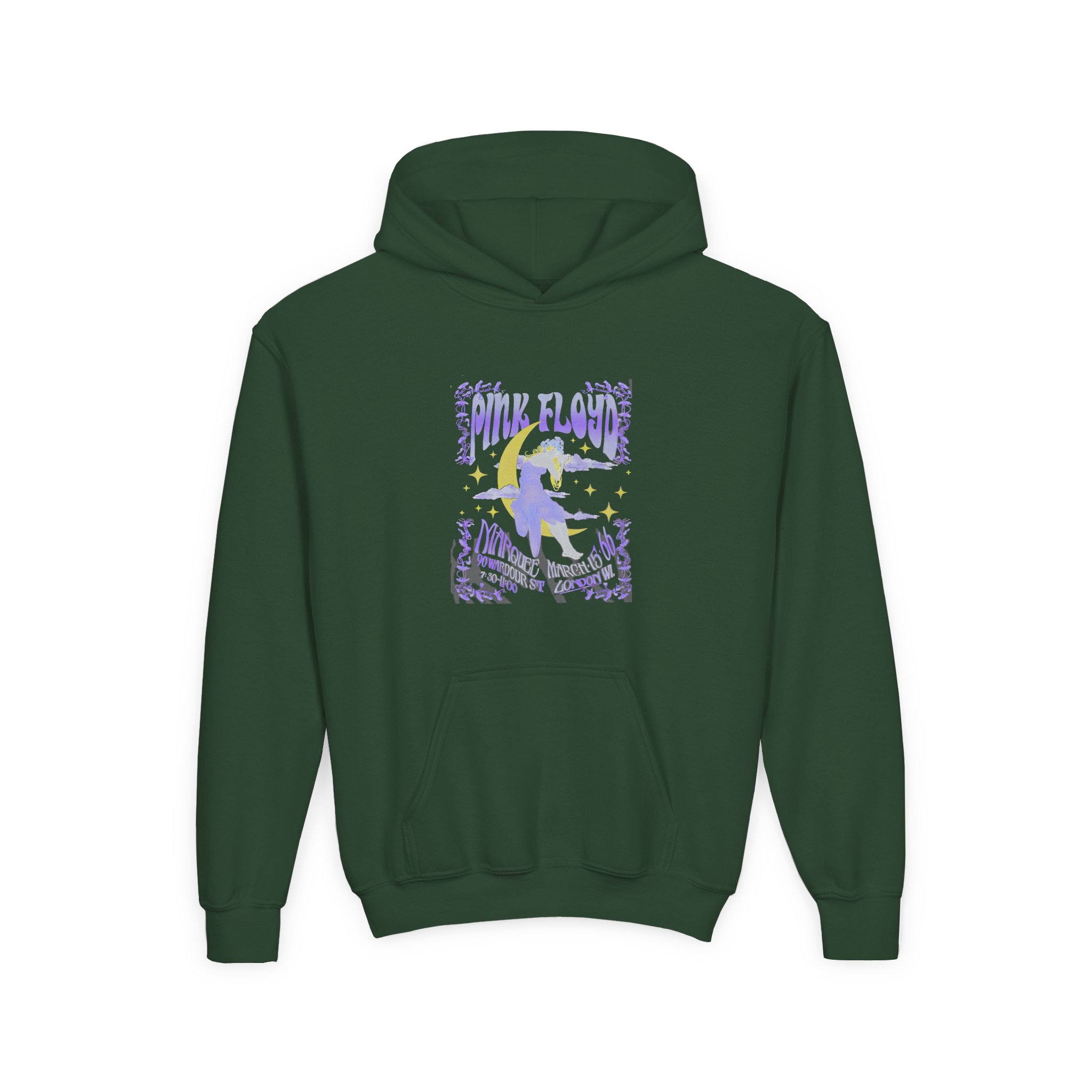 Pink Floyd Marquee Youth Heavy Blend Hooded Sweatshirt - Image 3