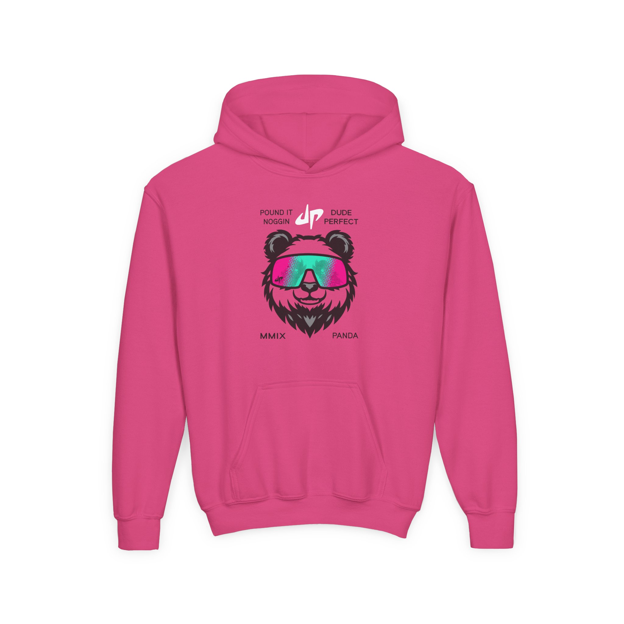 Dude Perfect Drippy Panda Youth Heavy Blend Hooded Sweatshirt - Image 11