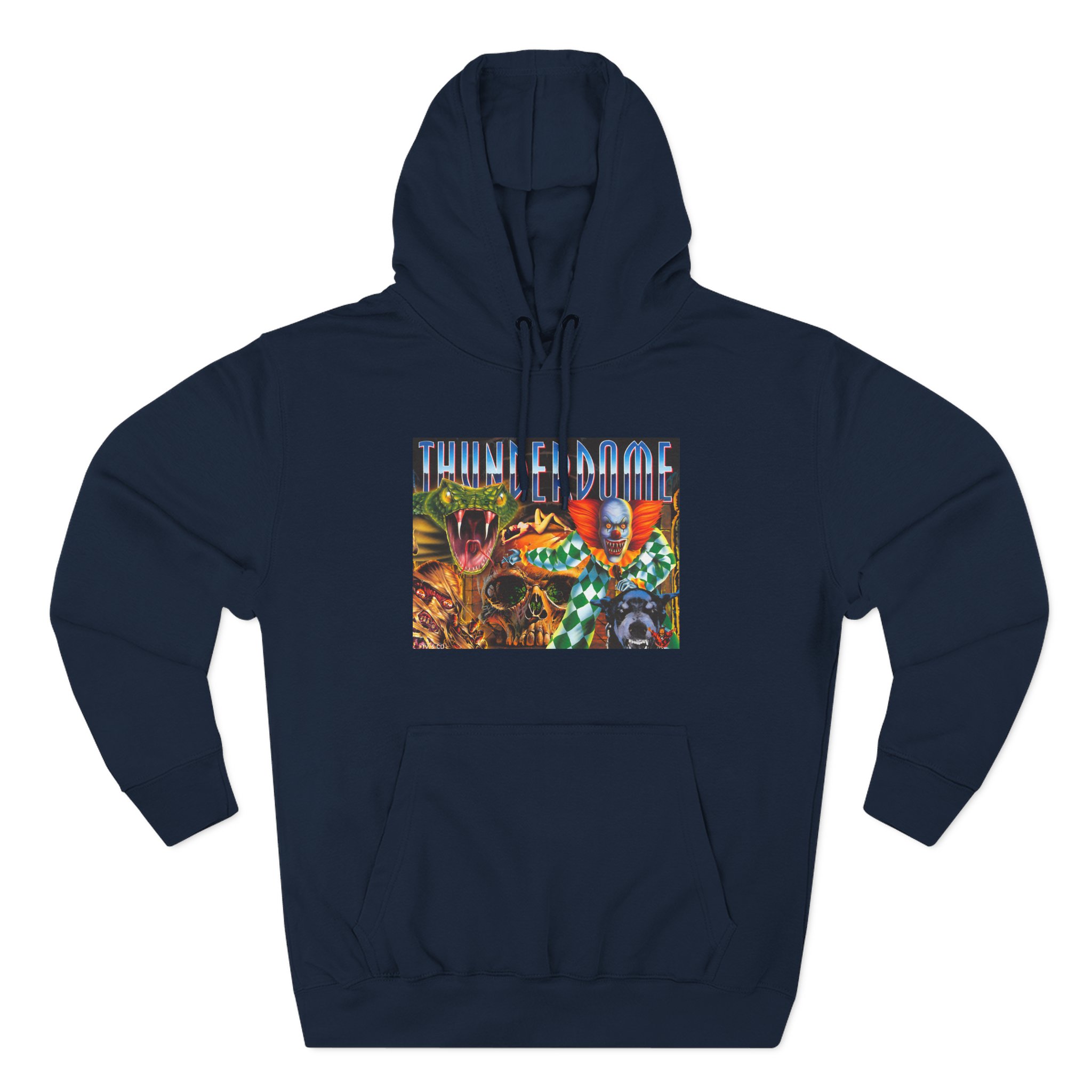Thunderdome Hardcore Will Never Die Three-panel Fleece Hoodie - Image 7